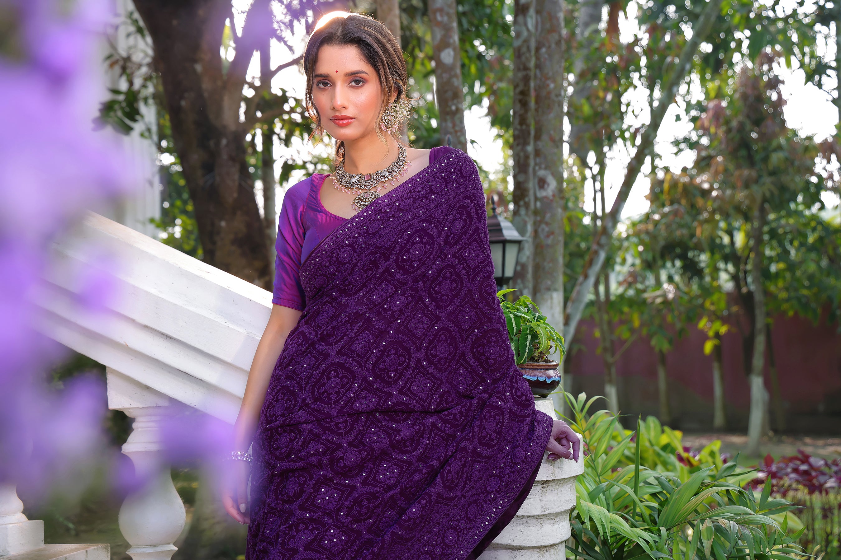 Chikankari Saree