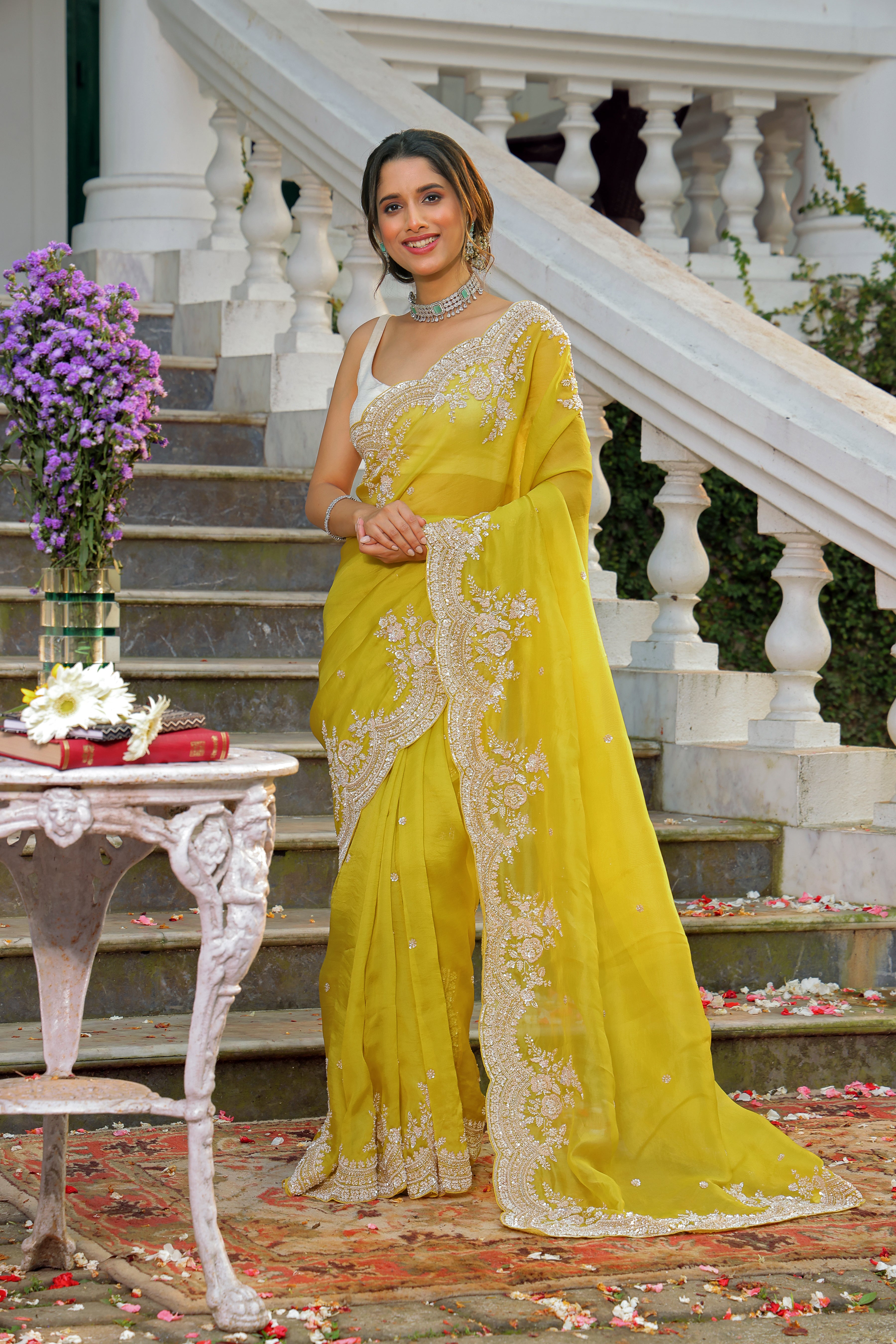 Exclusive Organza Hand Zardosi