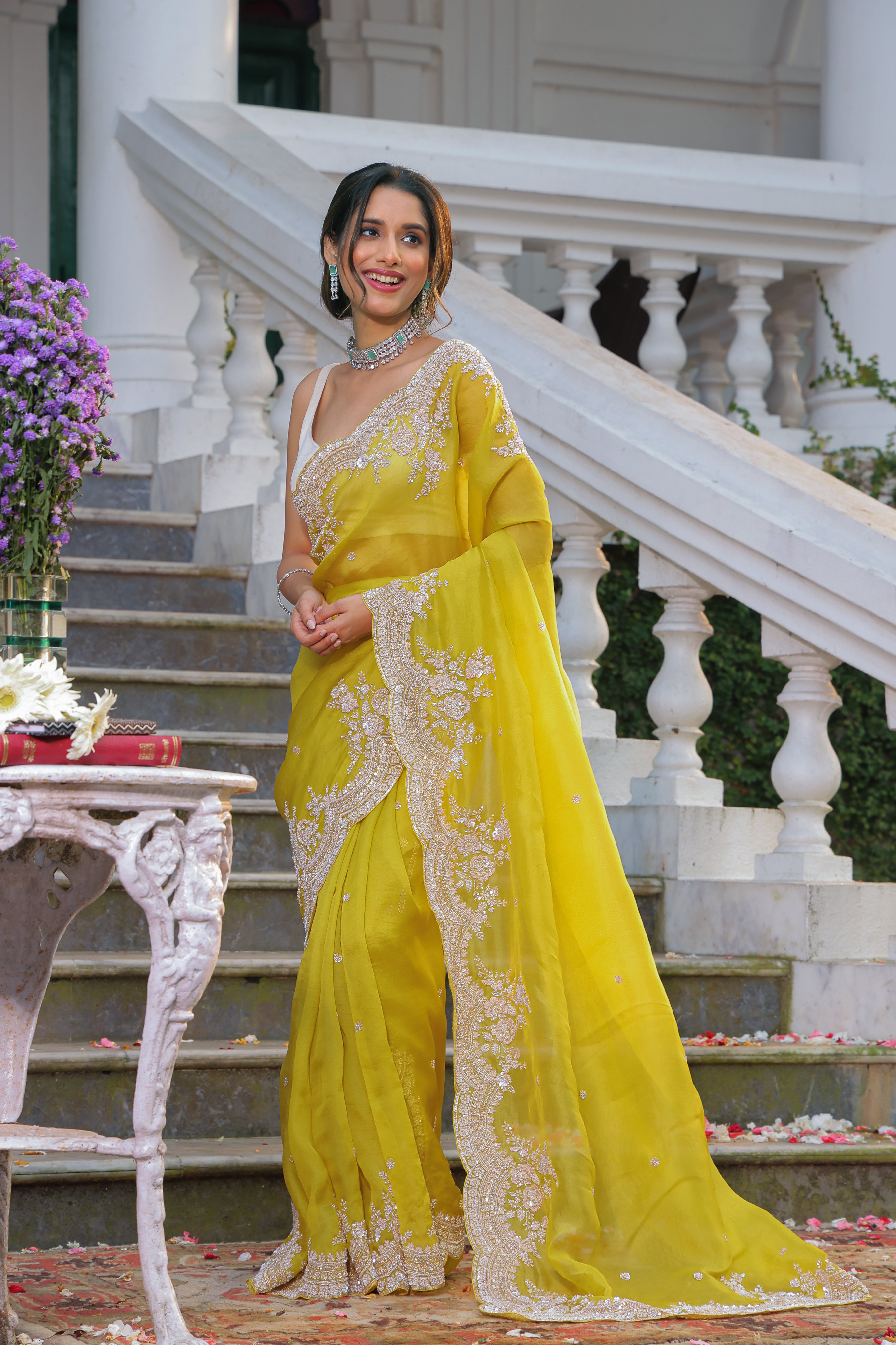 Exclusive Organza Hand Zardosi