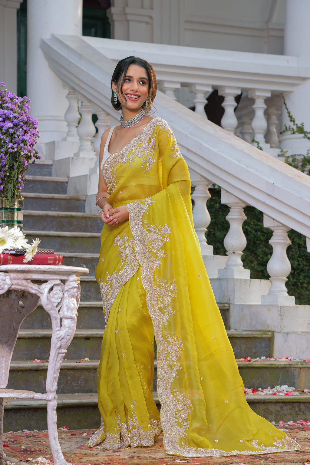 Exclusive Organza Hand Zardosi