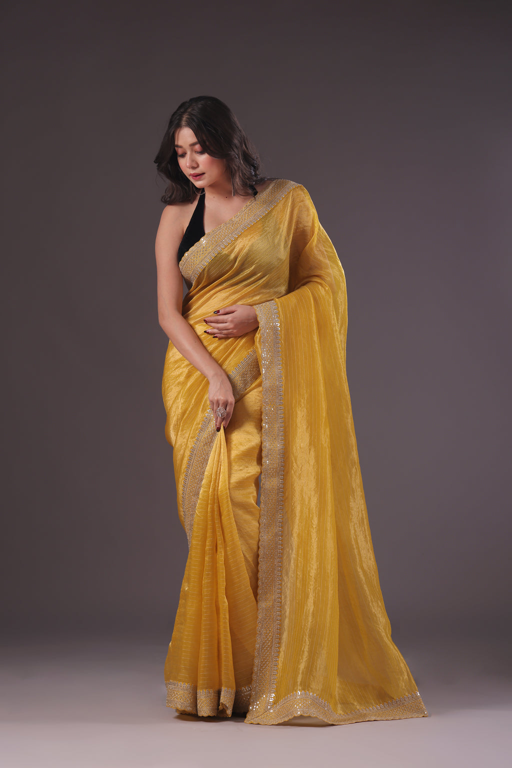 Organza Tissue Zari border