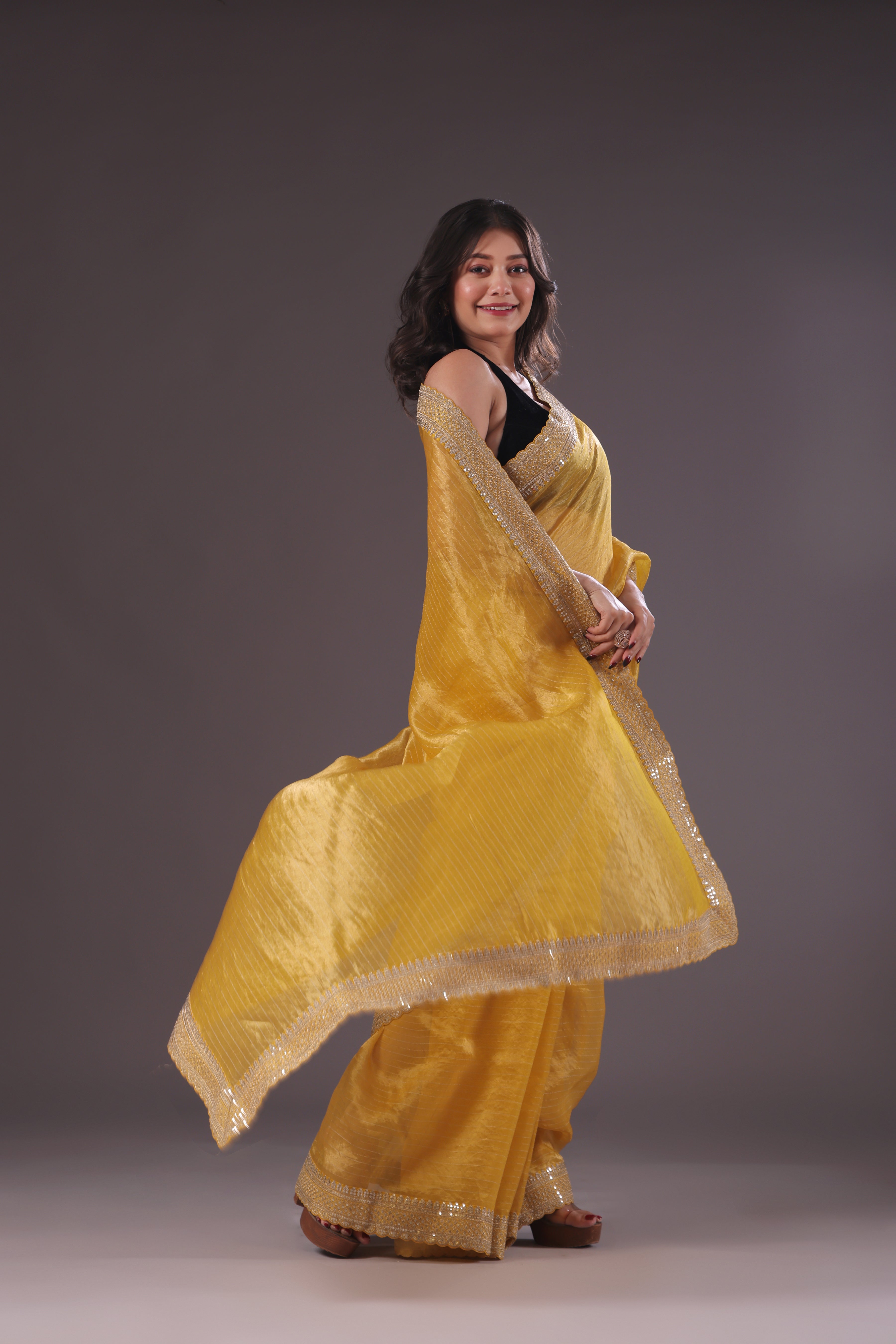 Organza Tissue Zari border