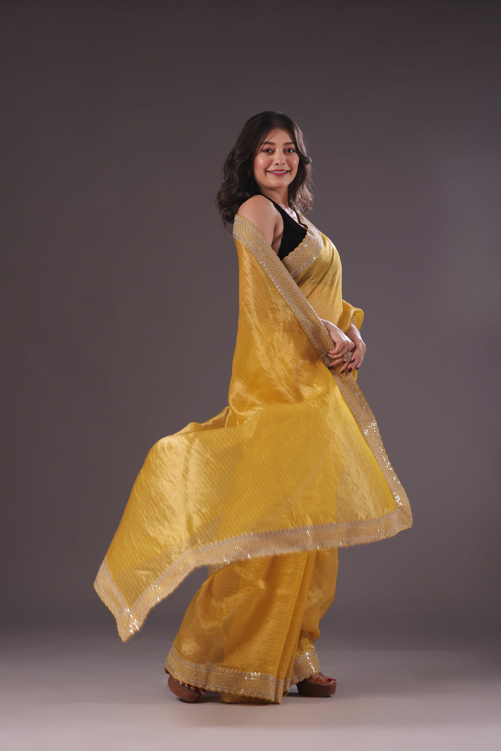 Organza Tissue Zari border