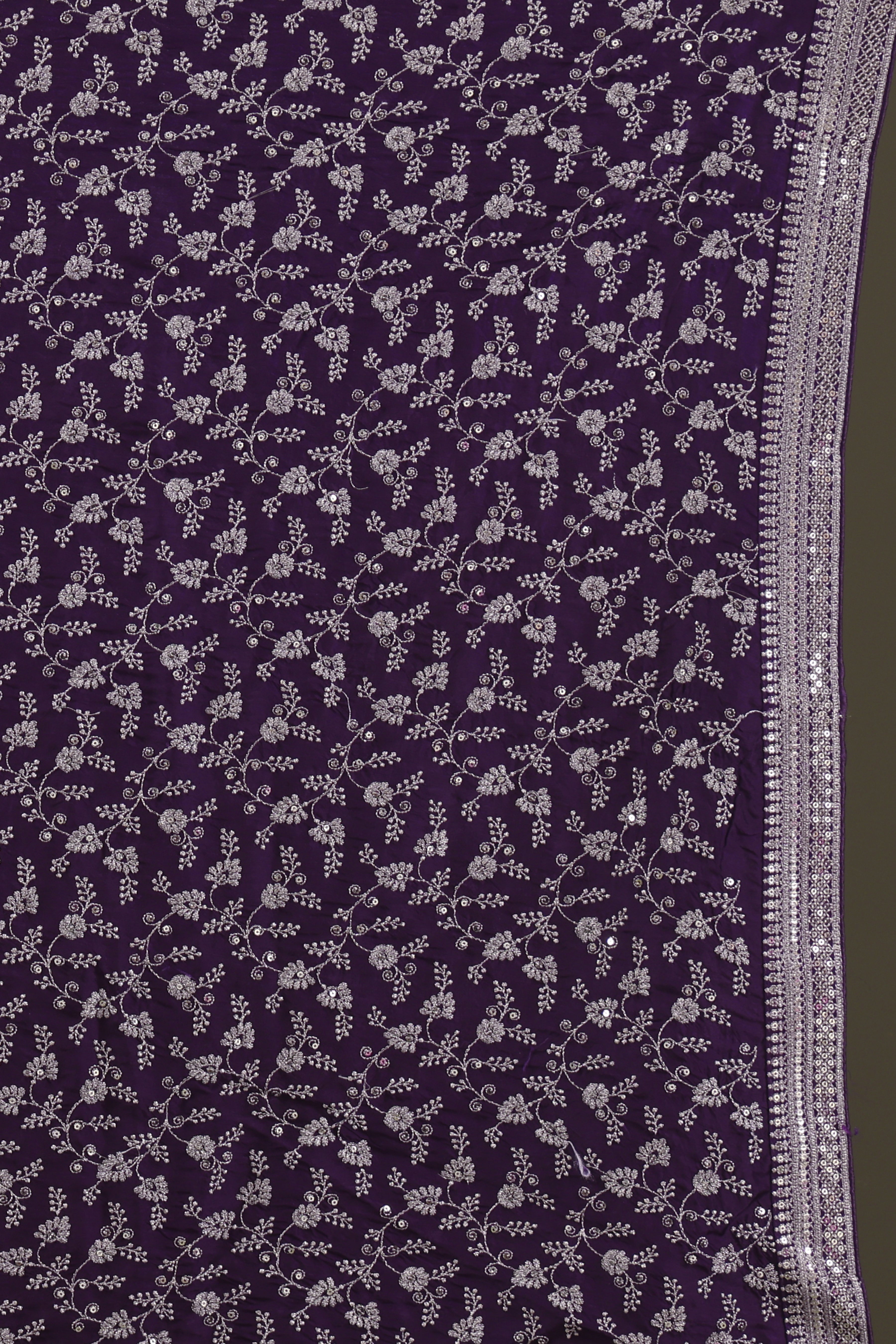 Checks Organza Zari Border