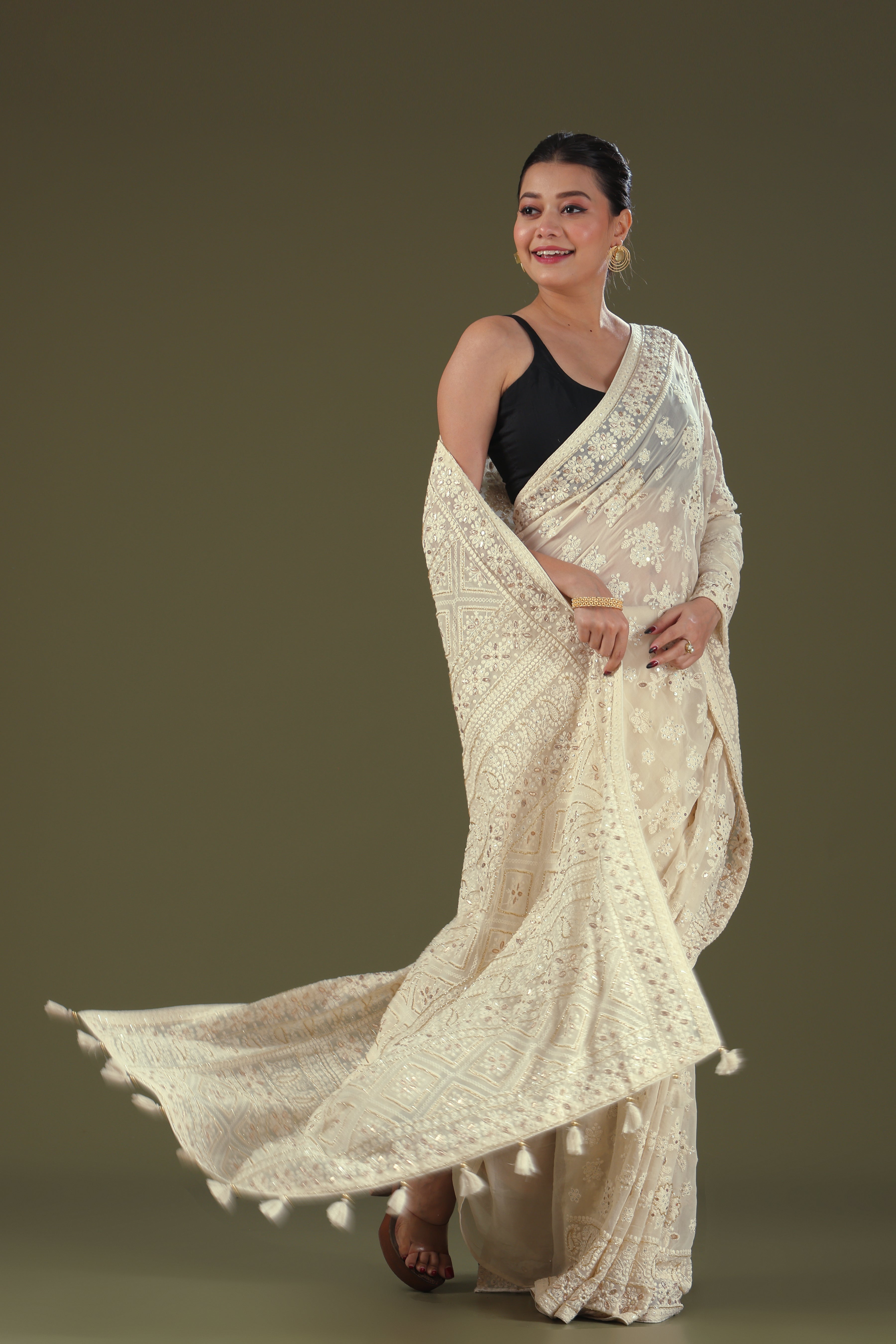 Chikankari Saree