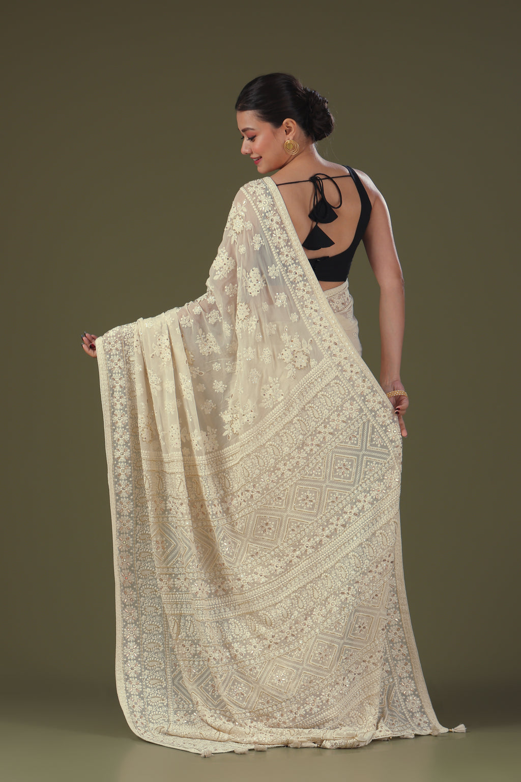 Chikankari Saree
