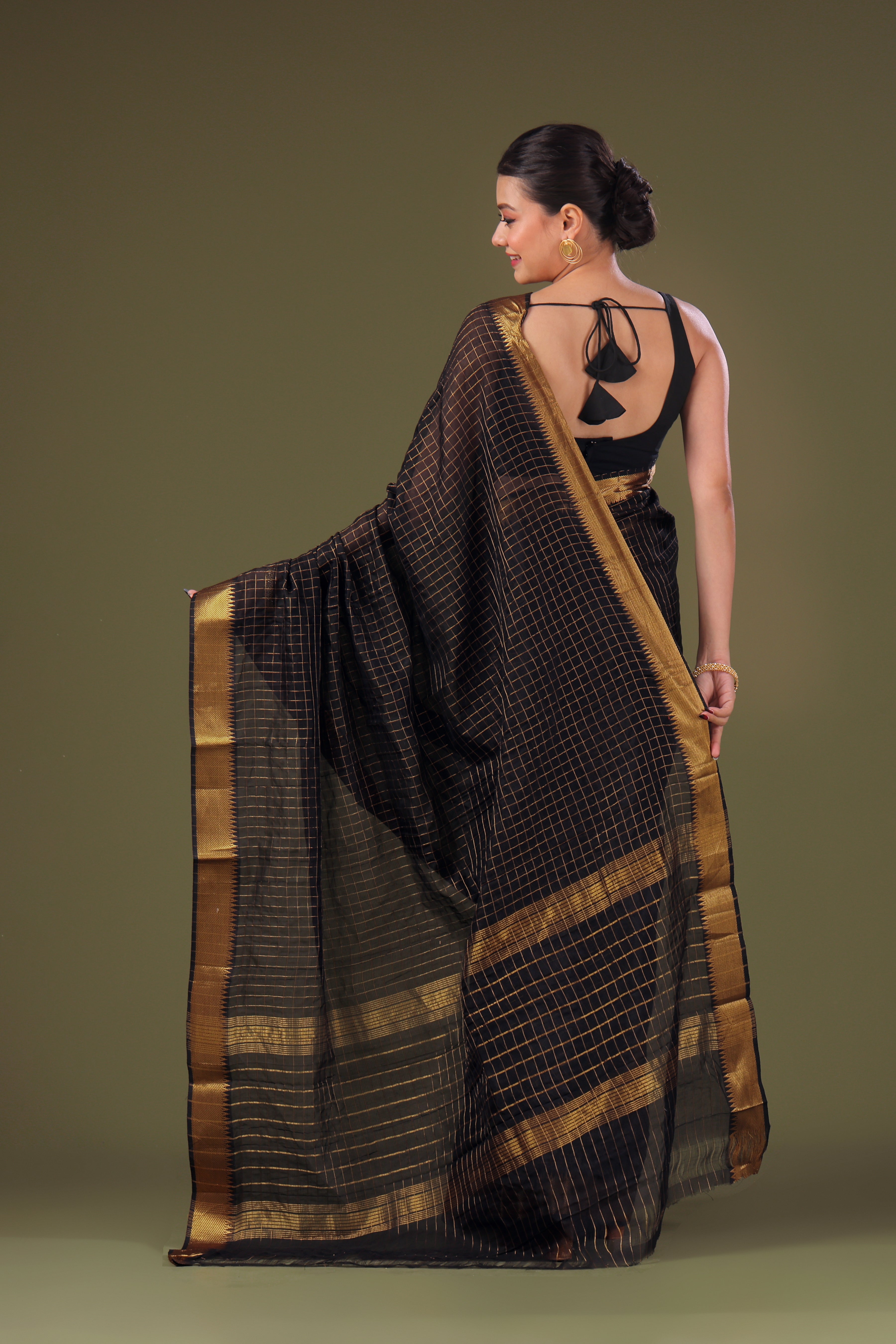 Checks Silk Mangalgiri