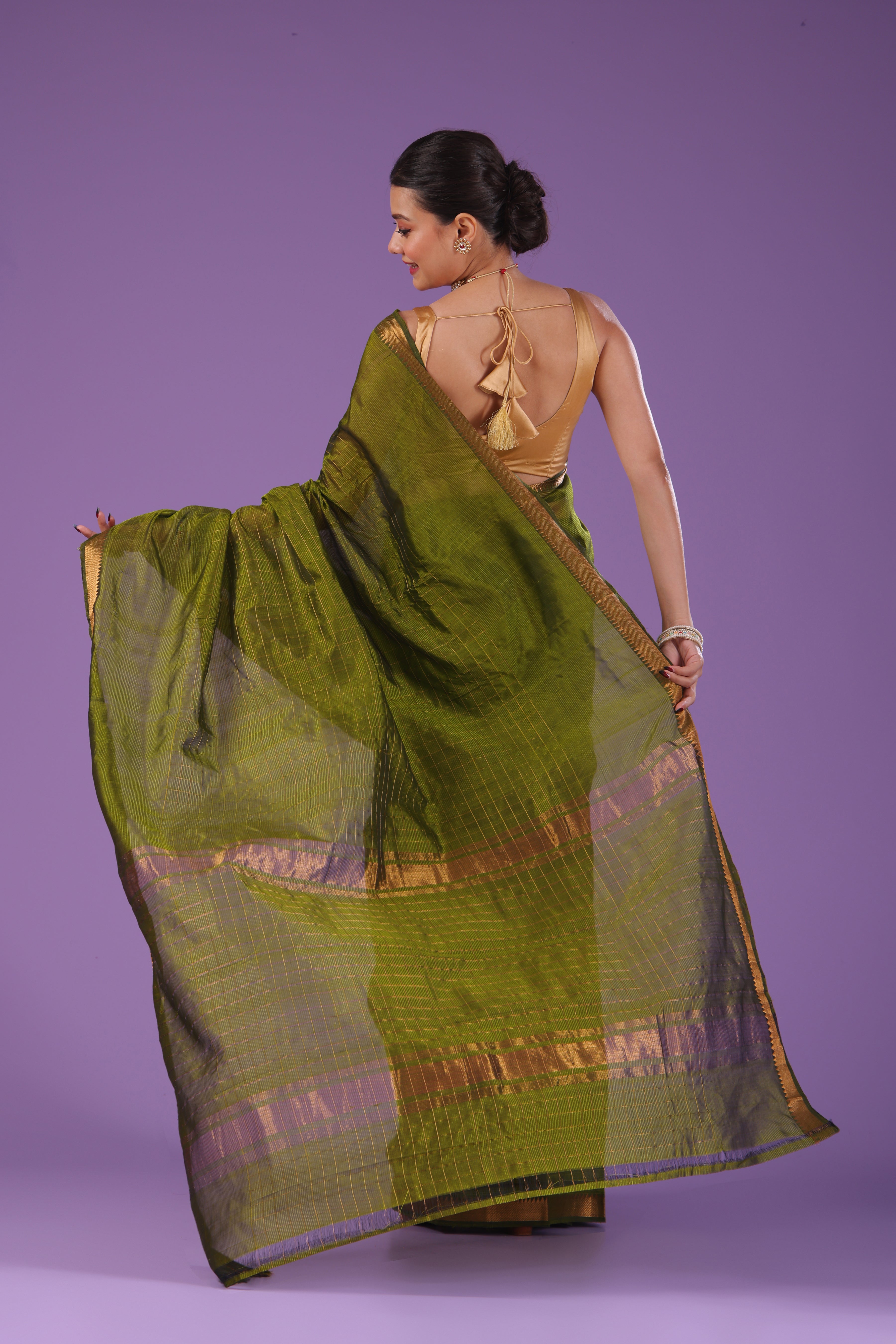 Checks Silk Mangalgiri