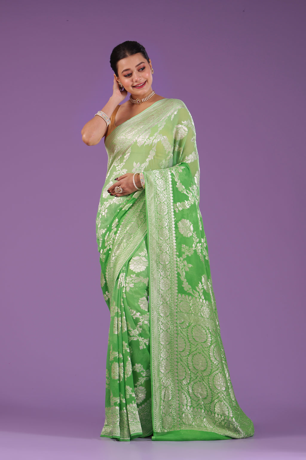 Shaded Khaddi Banarasi