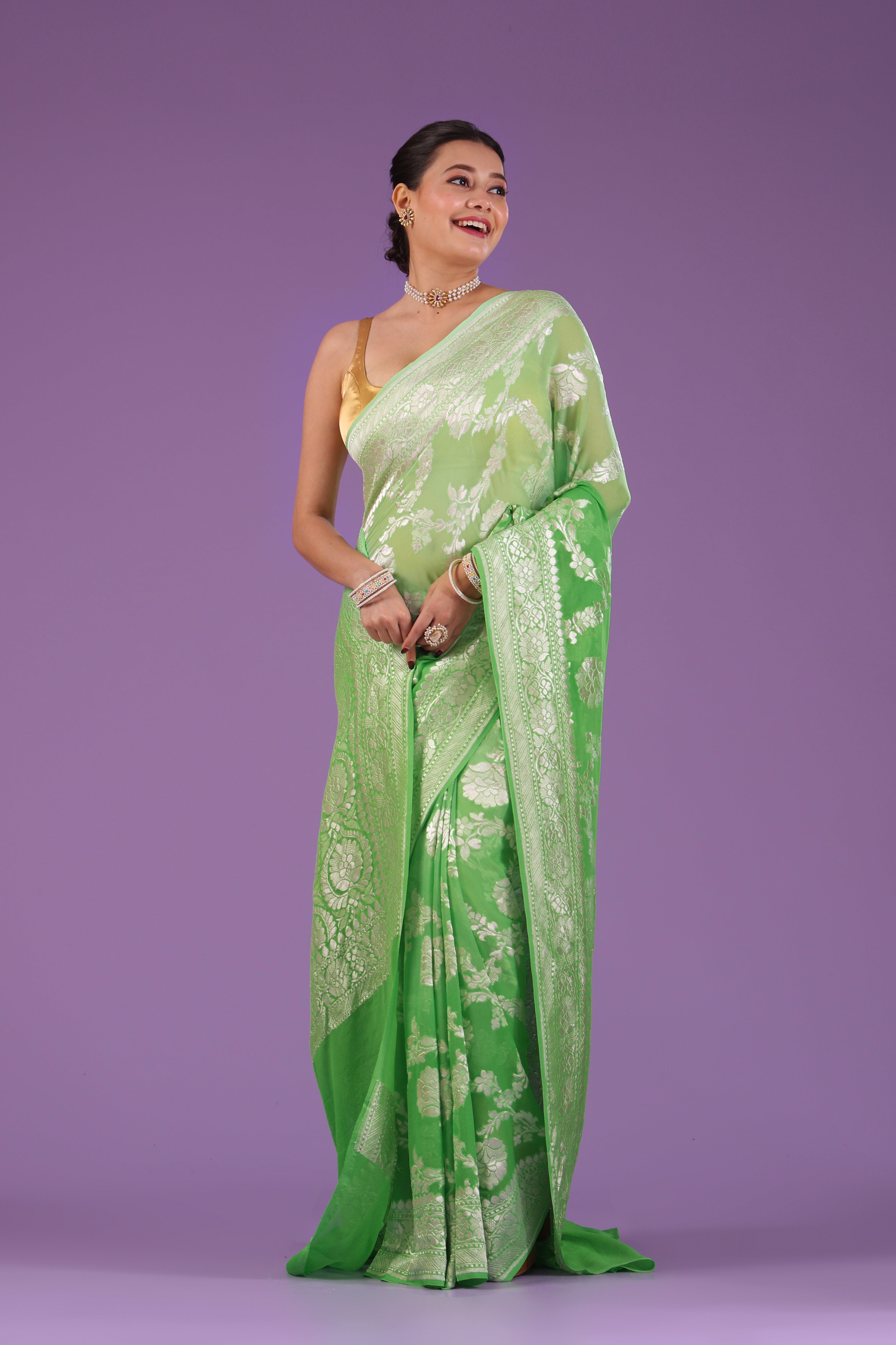 Shaded Khaddi Banarasi