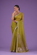 Checks Organza Zari Border