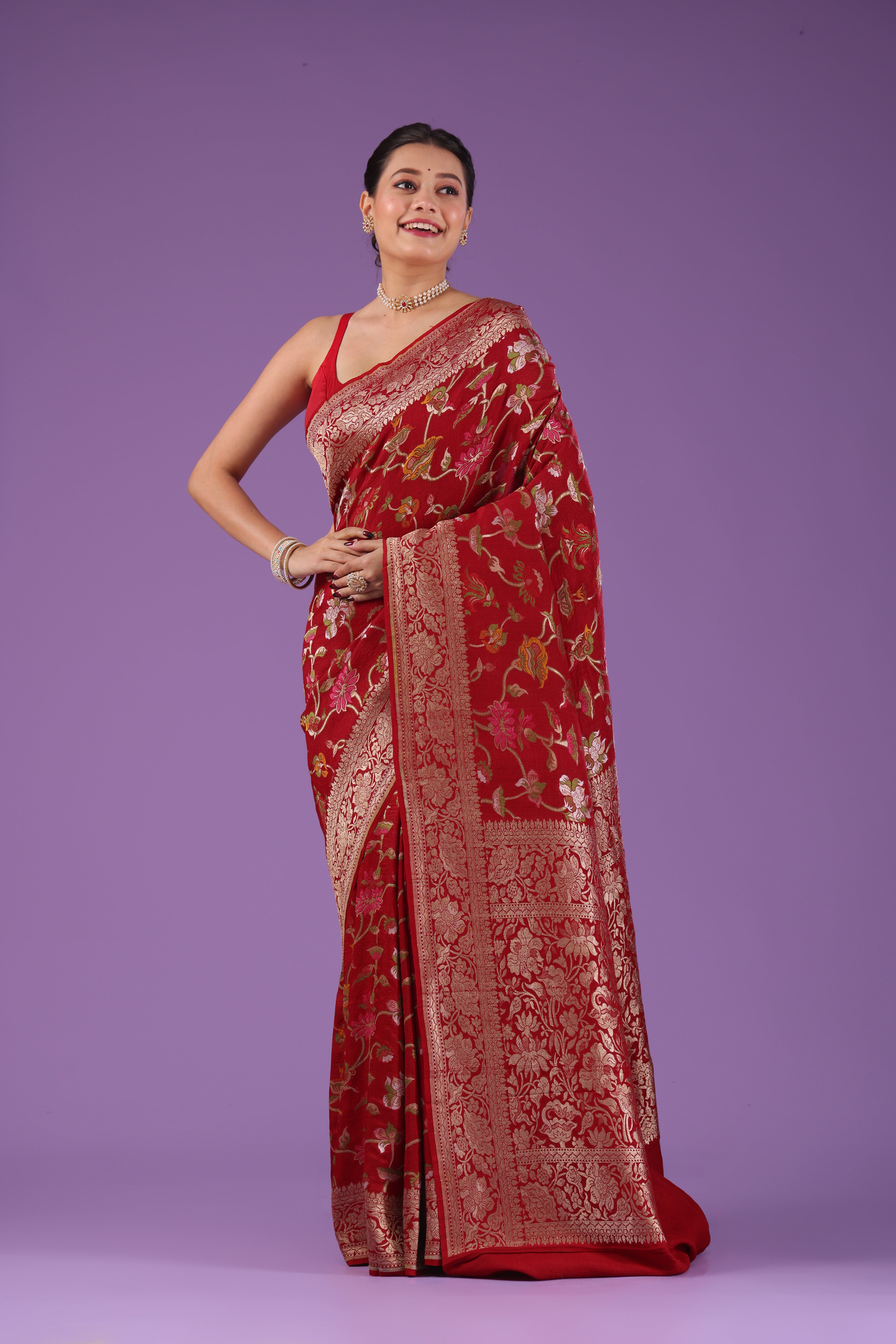Tussar Georgette