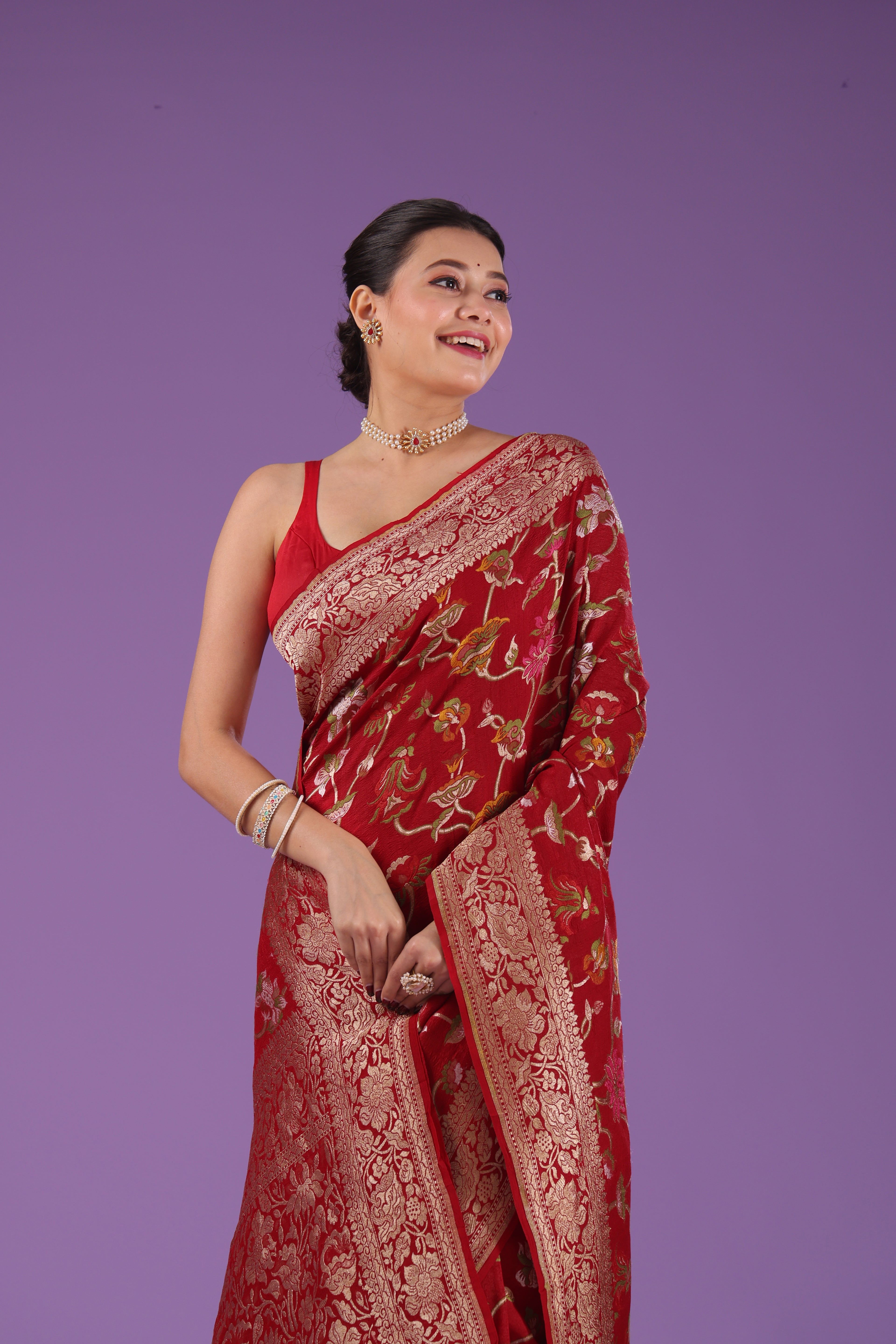 Tussar Georgette