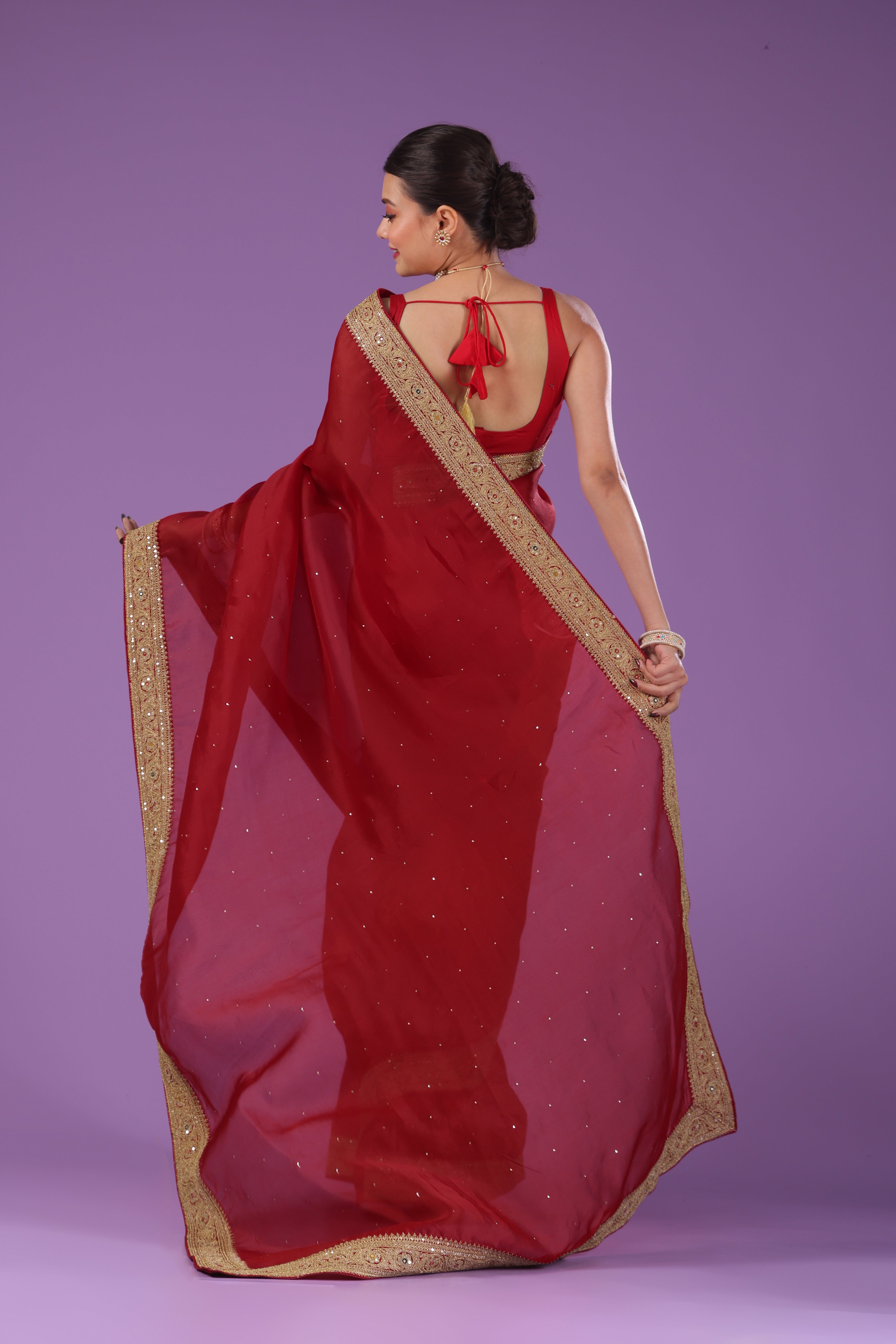 Organza Zari Border