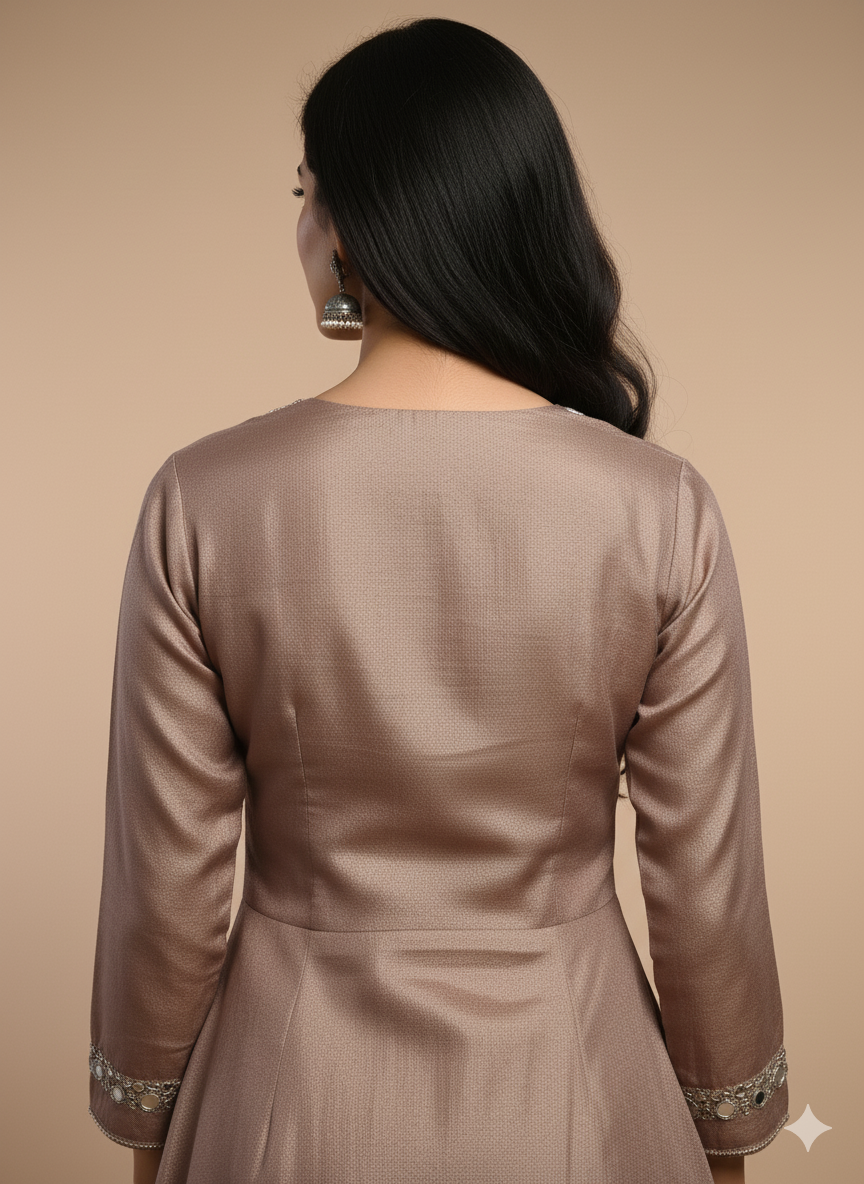 Tissue Zardosi Work 2PC Kurti Set