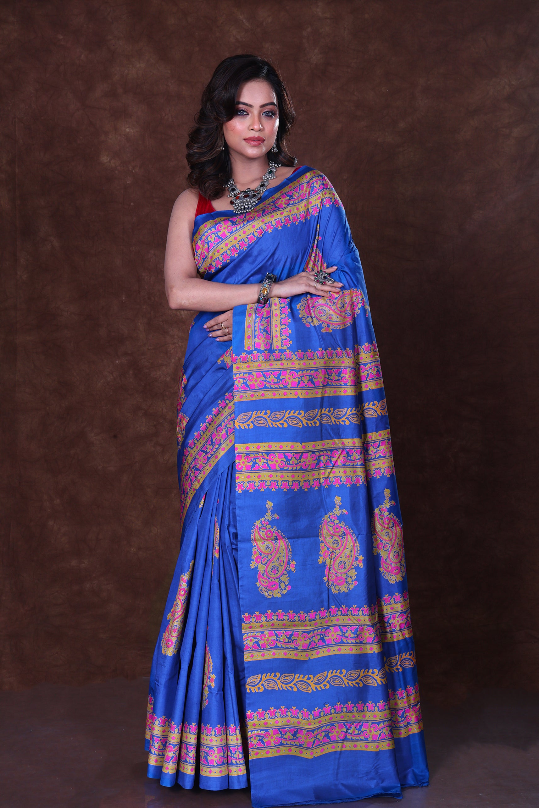 Katan Silk Block Print