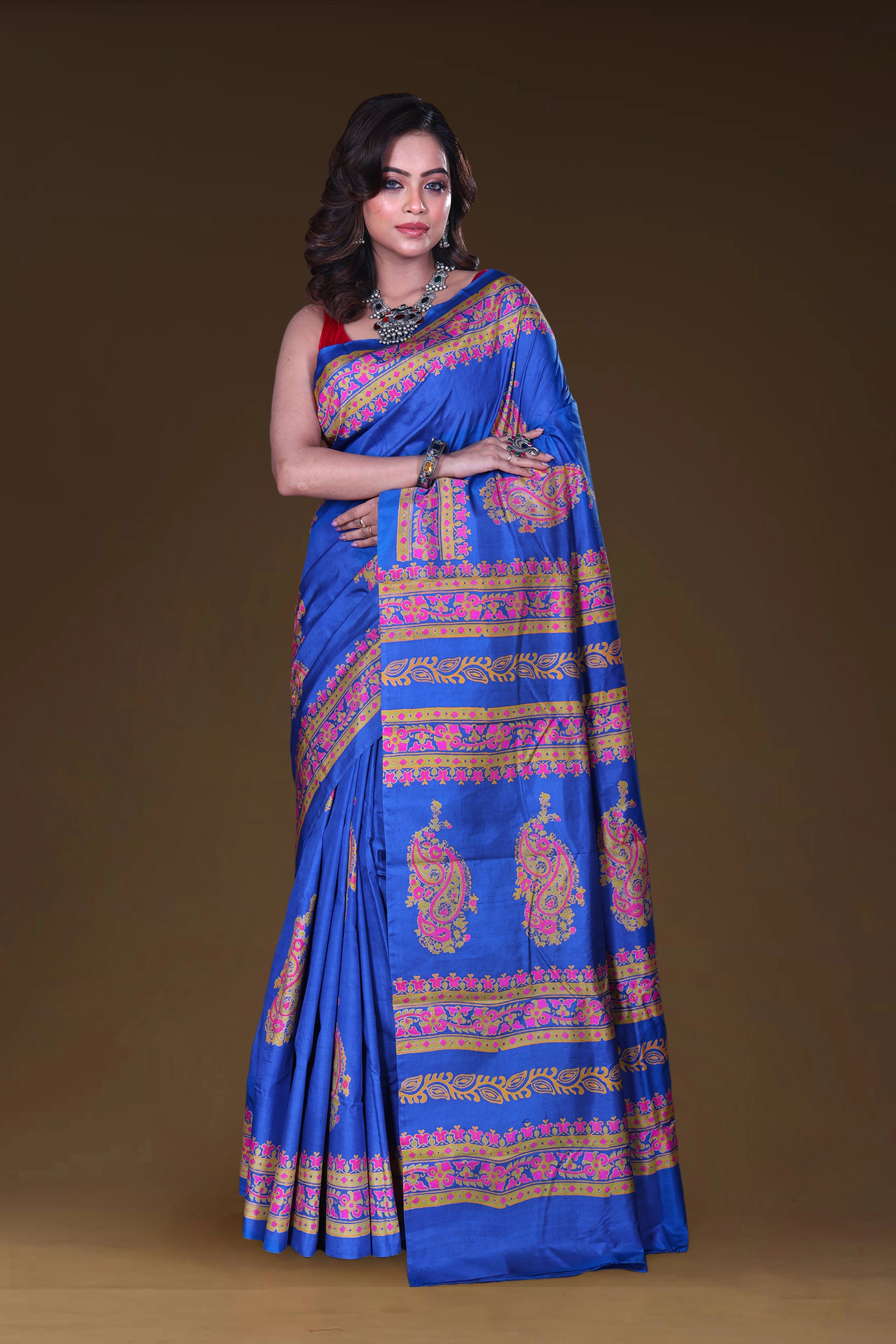 Katan Silk Block Print