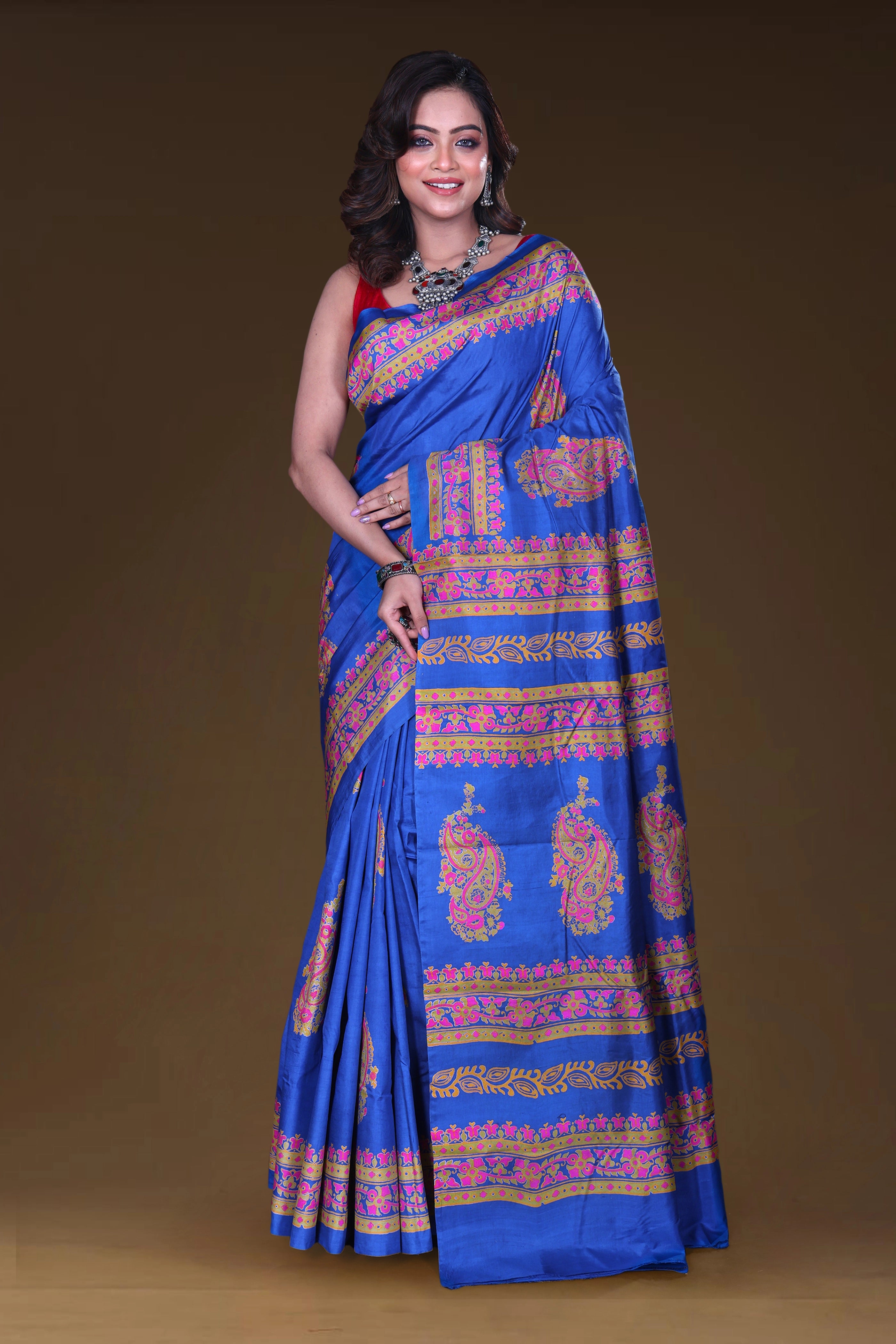 Katan Silk Block Print