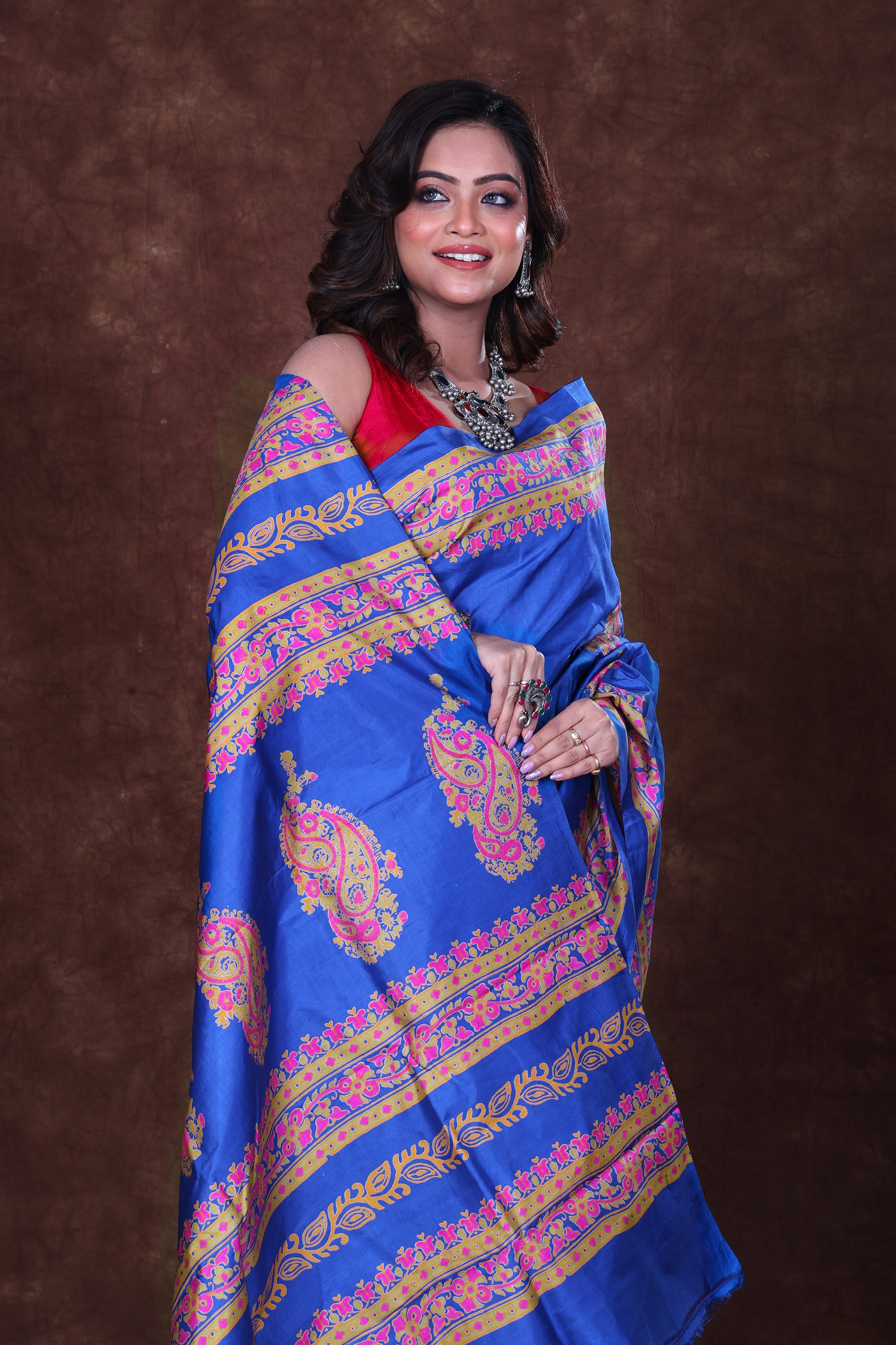 Katan Silk Block Print