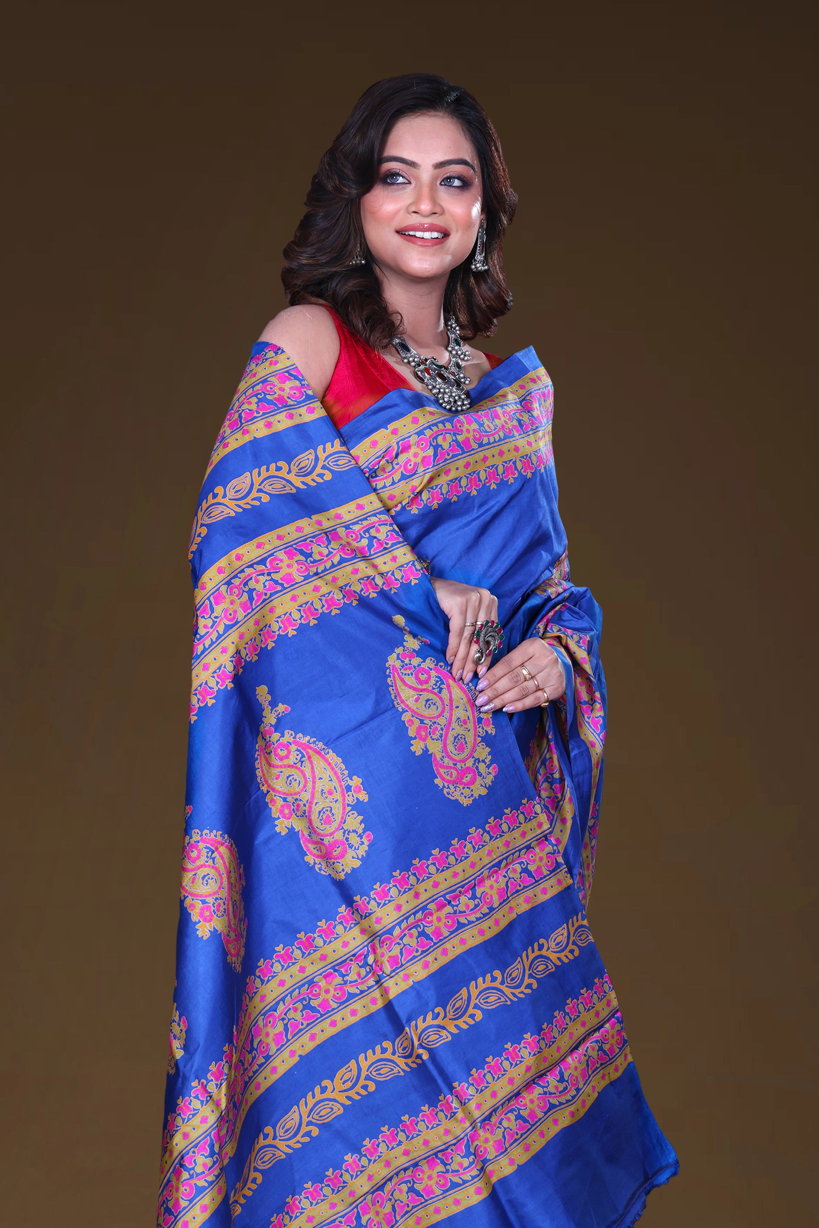 Katan Silk Block Print