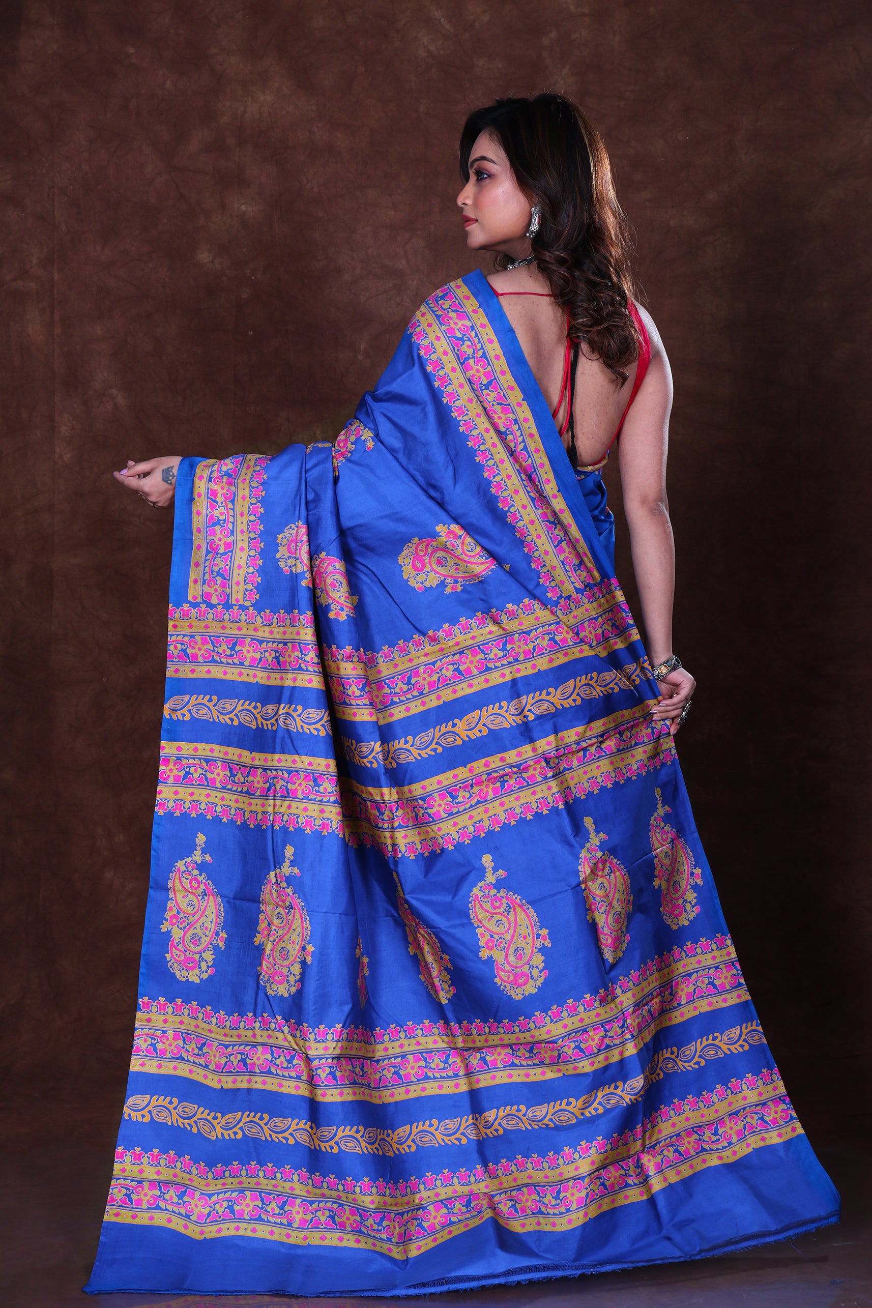 Katan Silk Block Print