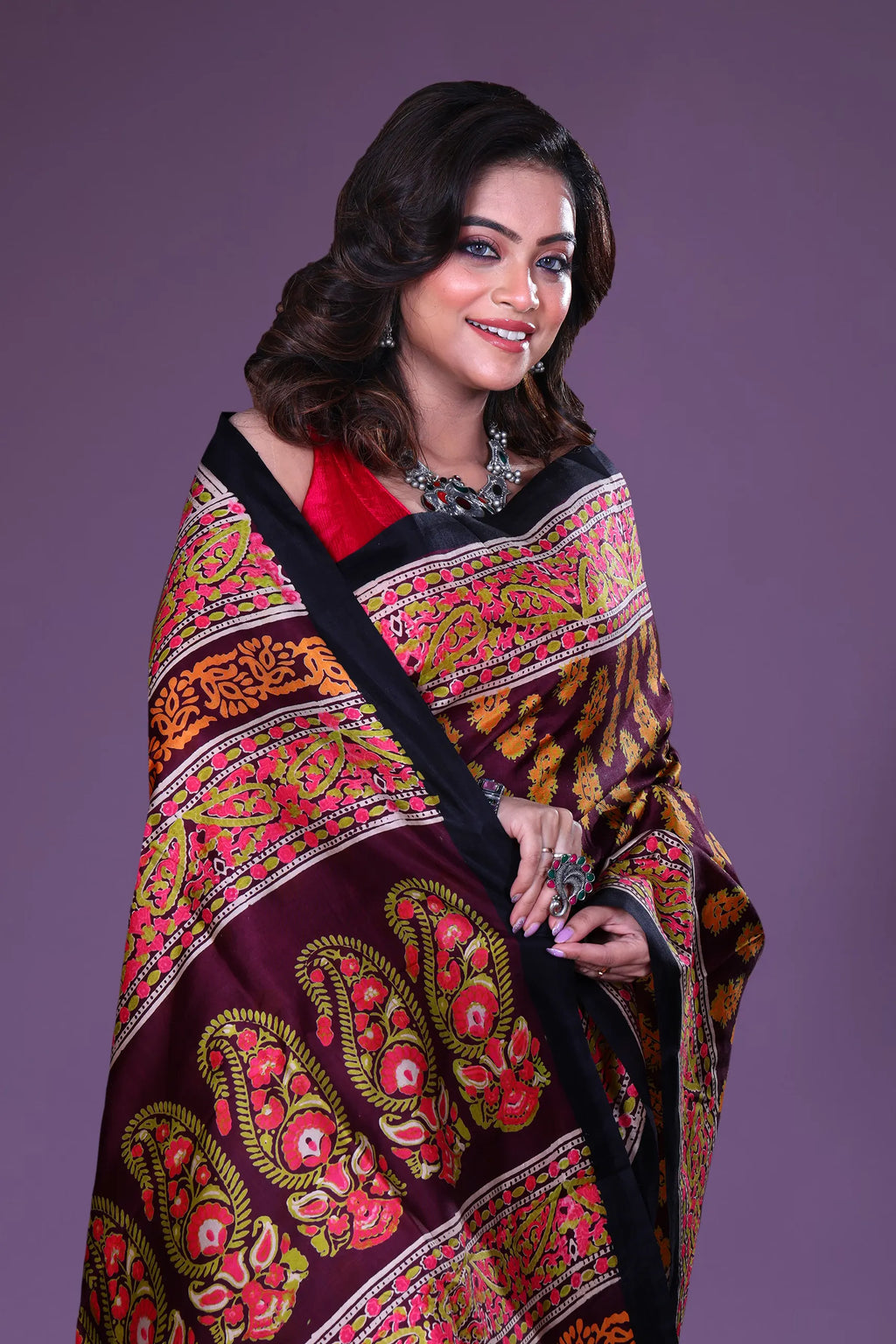 Katan Silk Block Print