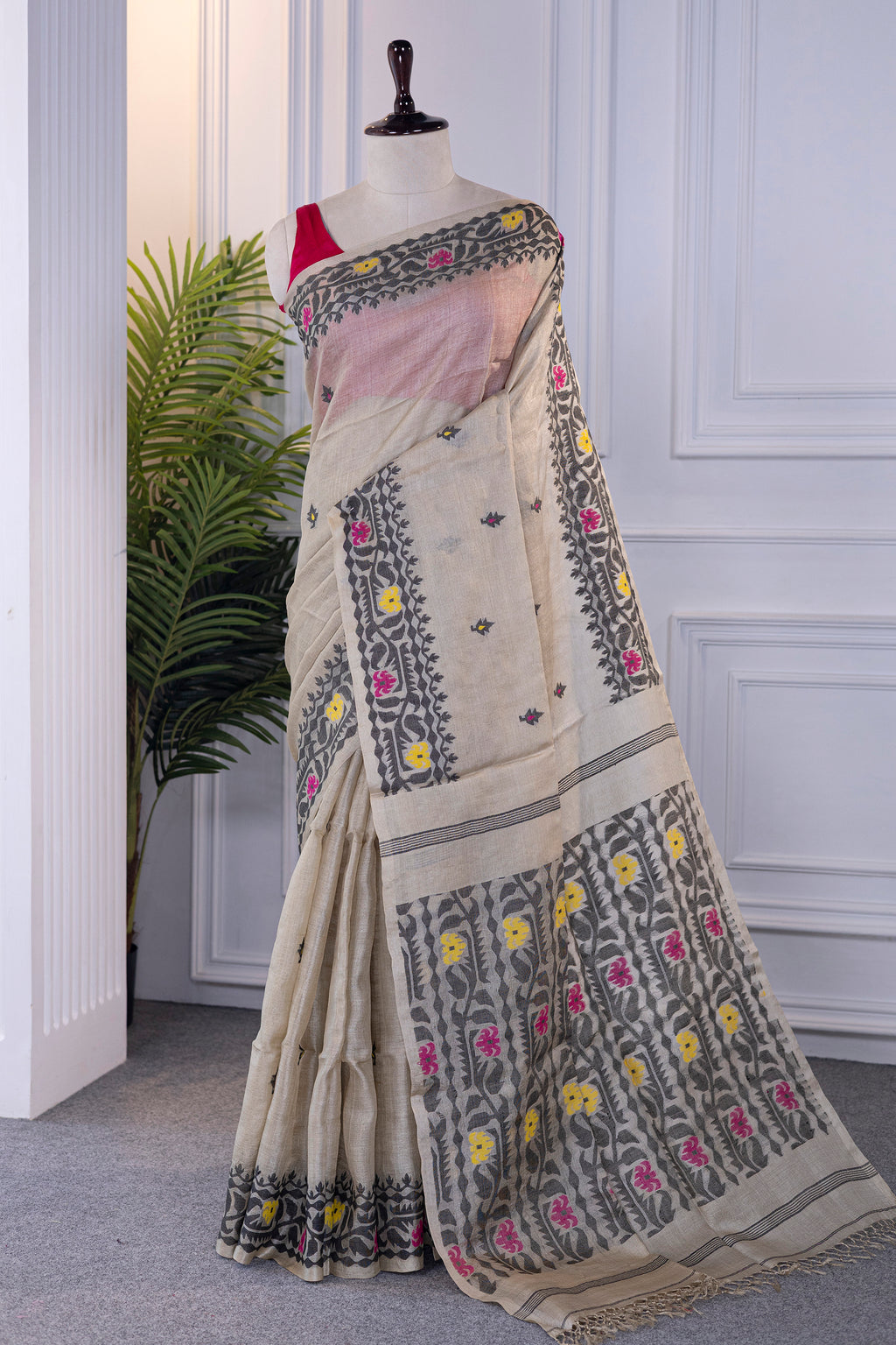 Tussar Jamdani