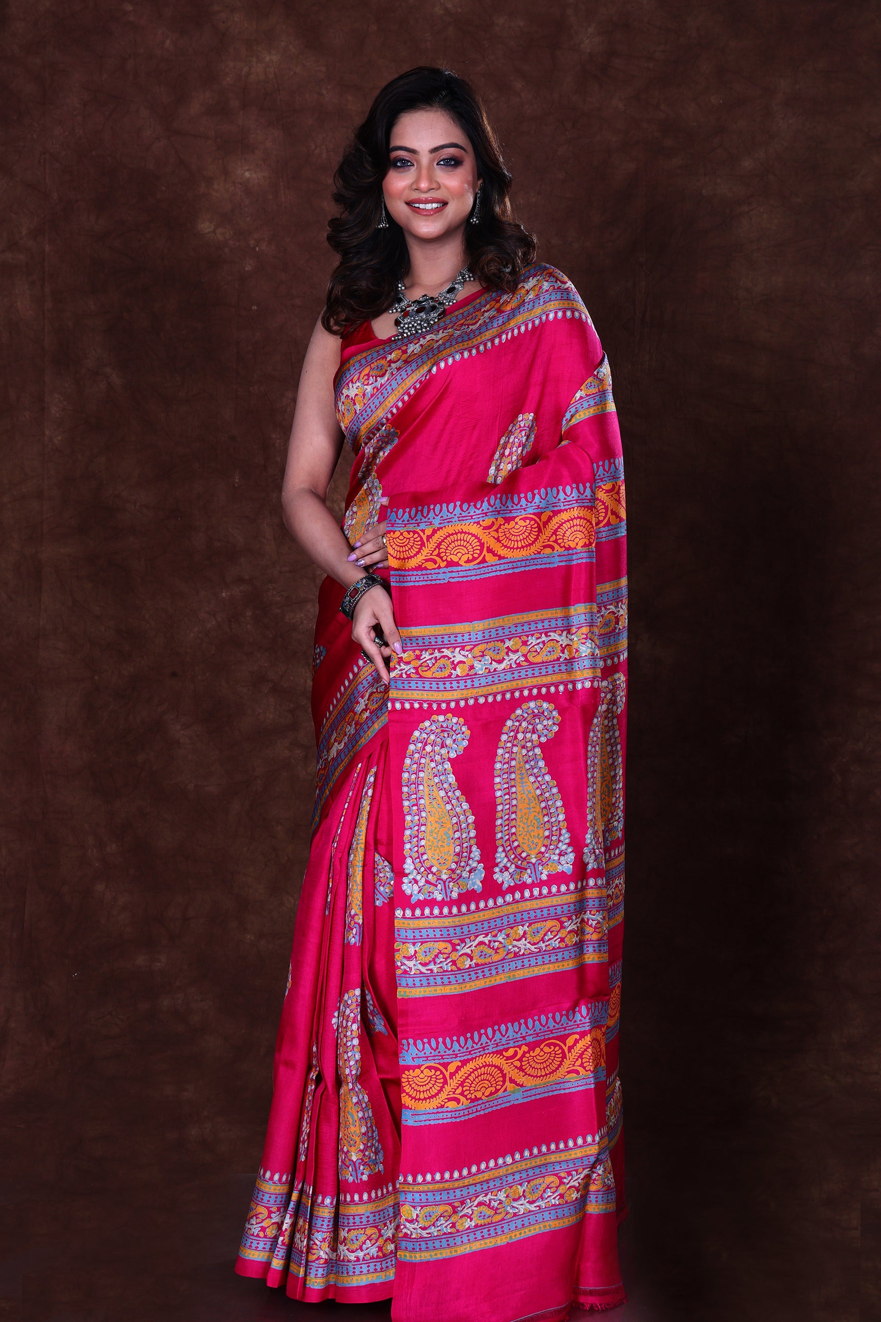 Katan Silk Block Print