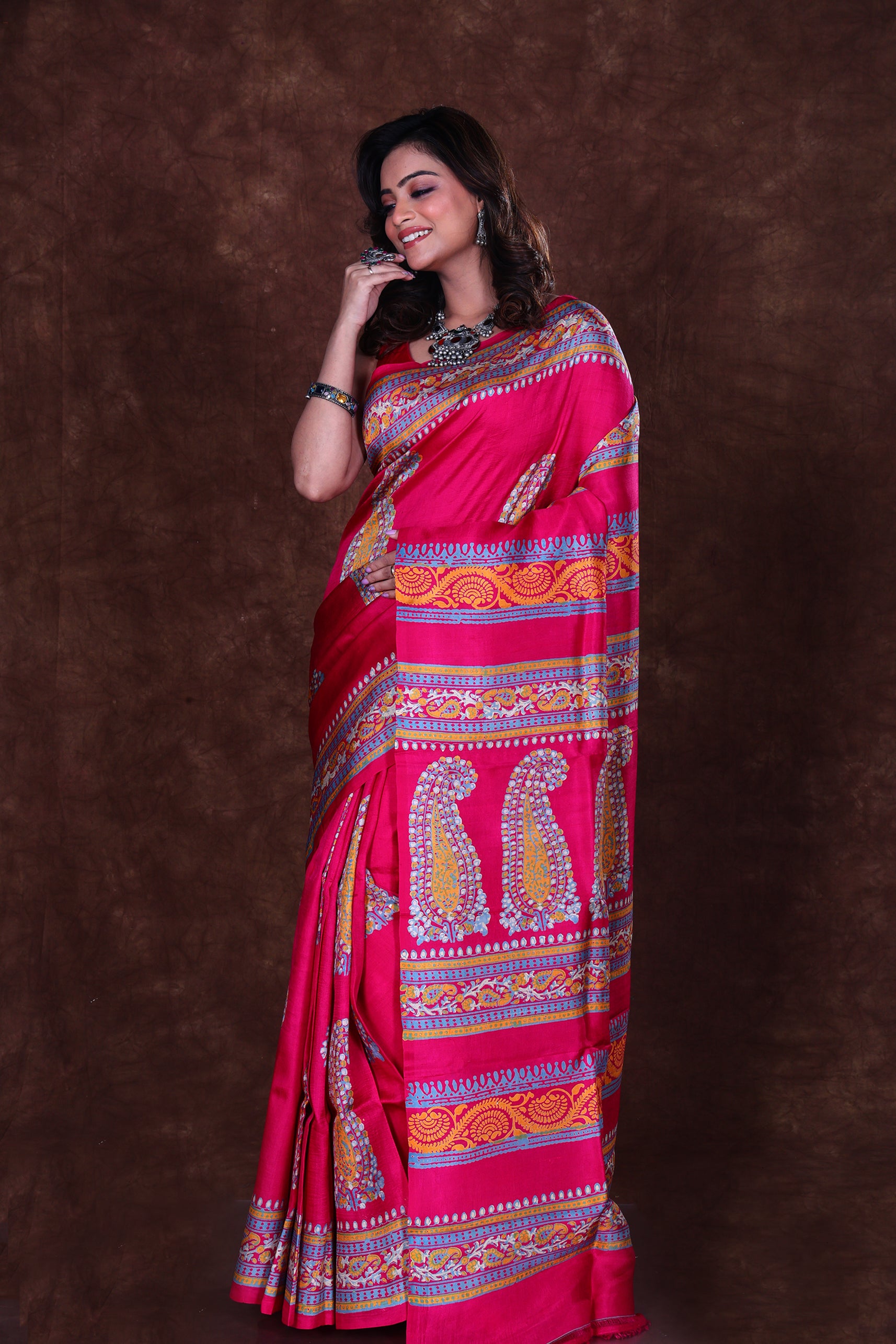 Katan Silk Block Print