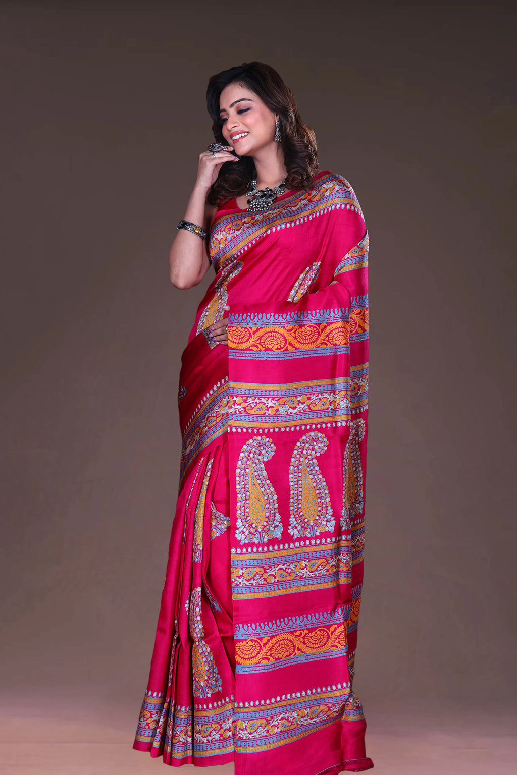 Katan Silk Block Print