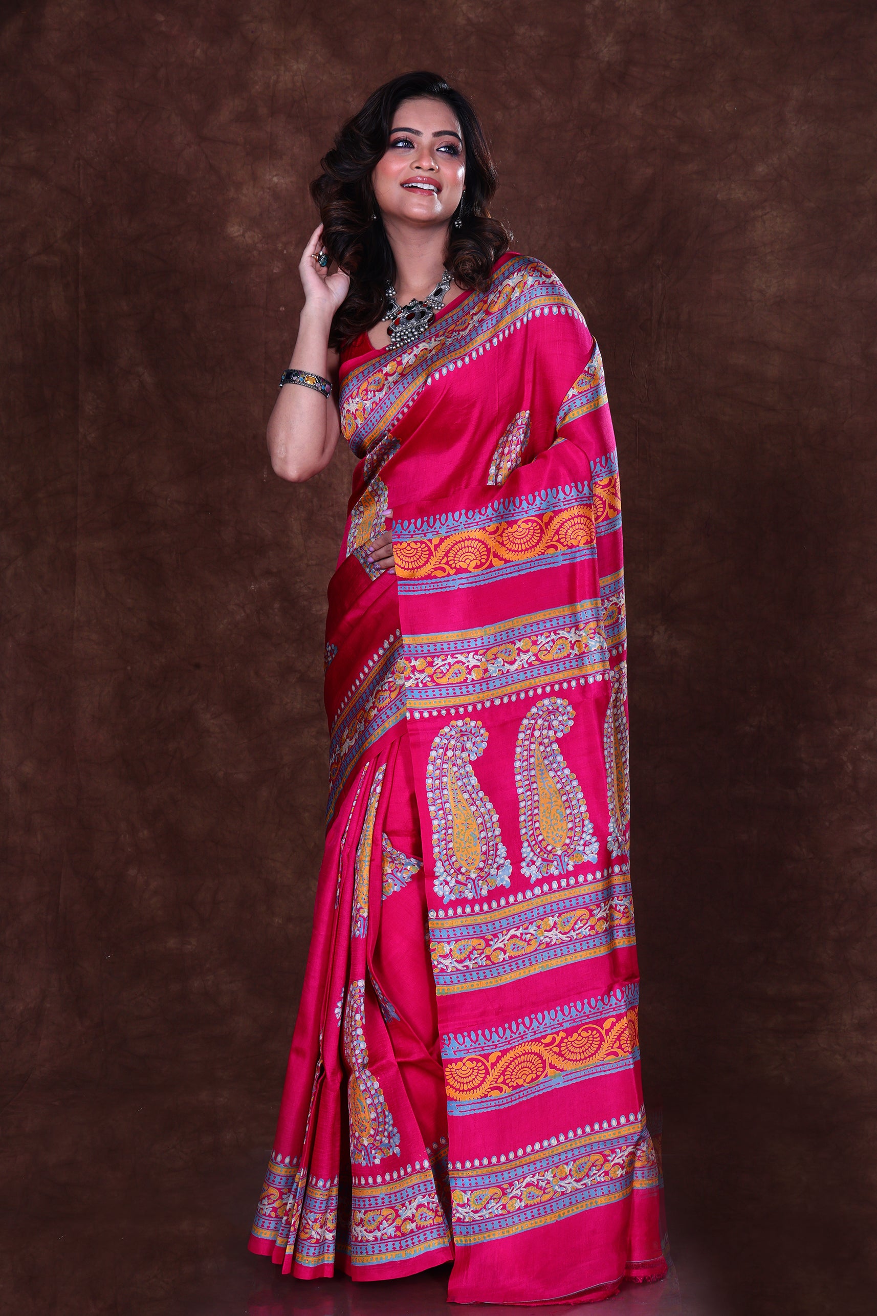 Katan Silk Block Print