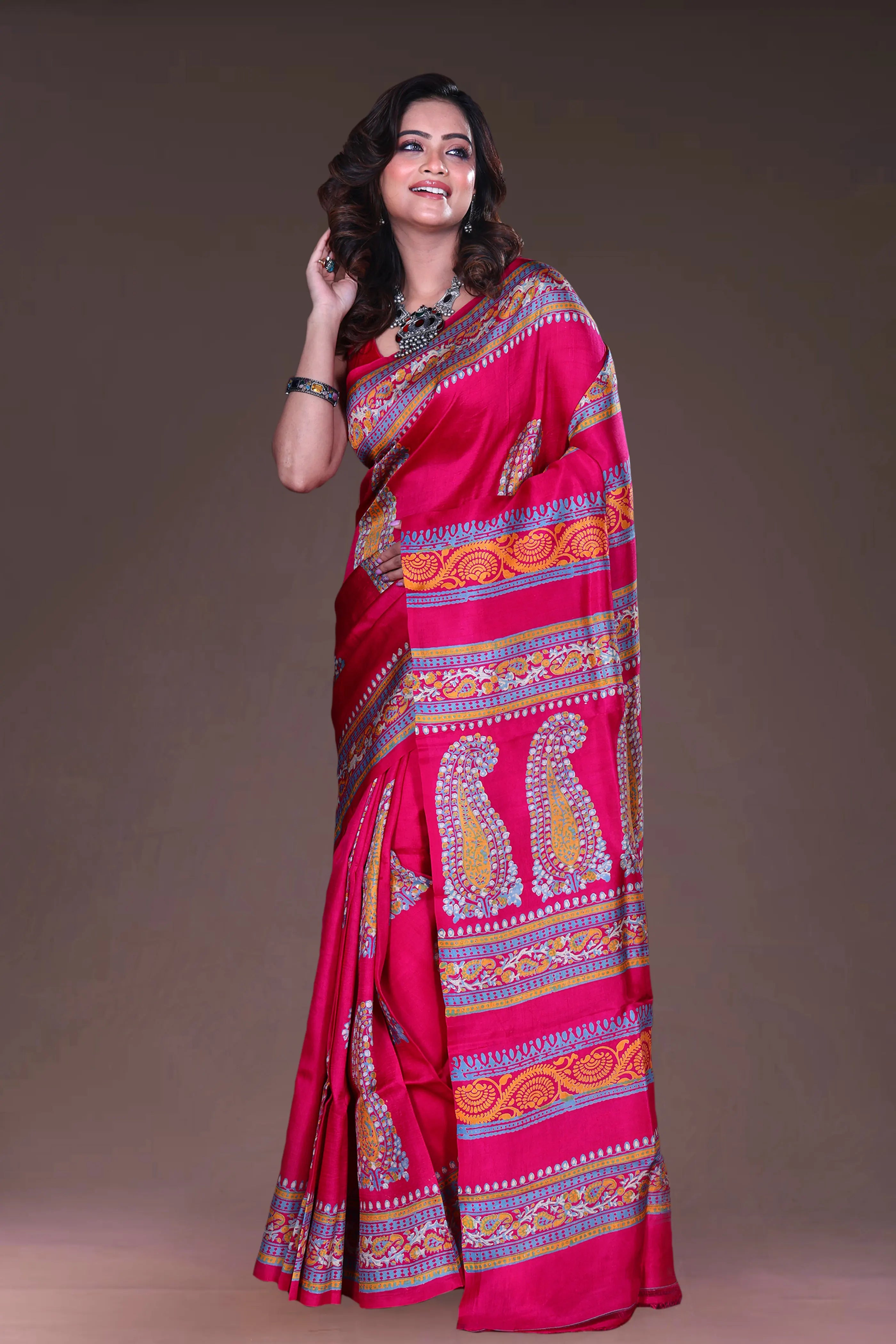 Katan Silk Block Print