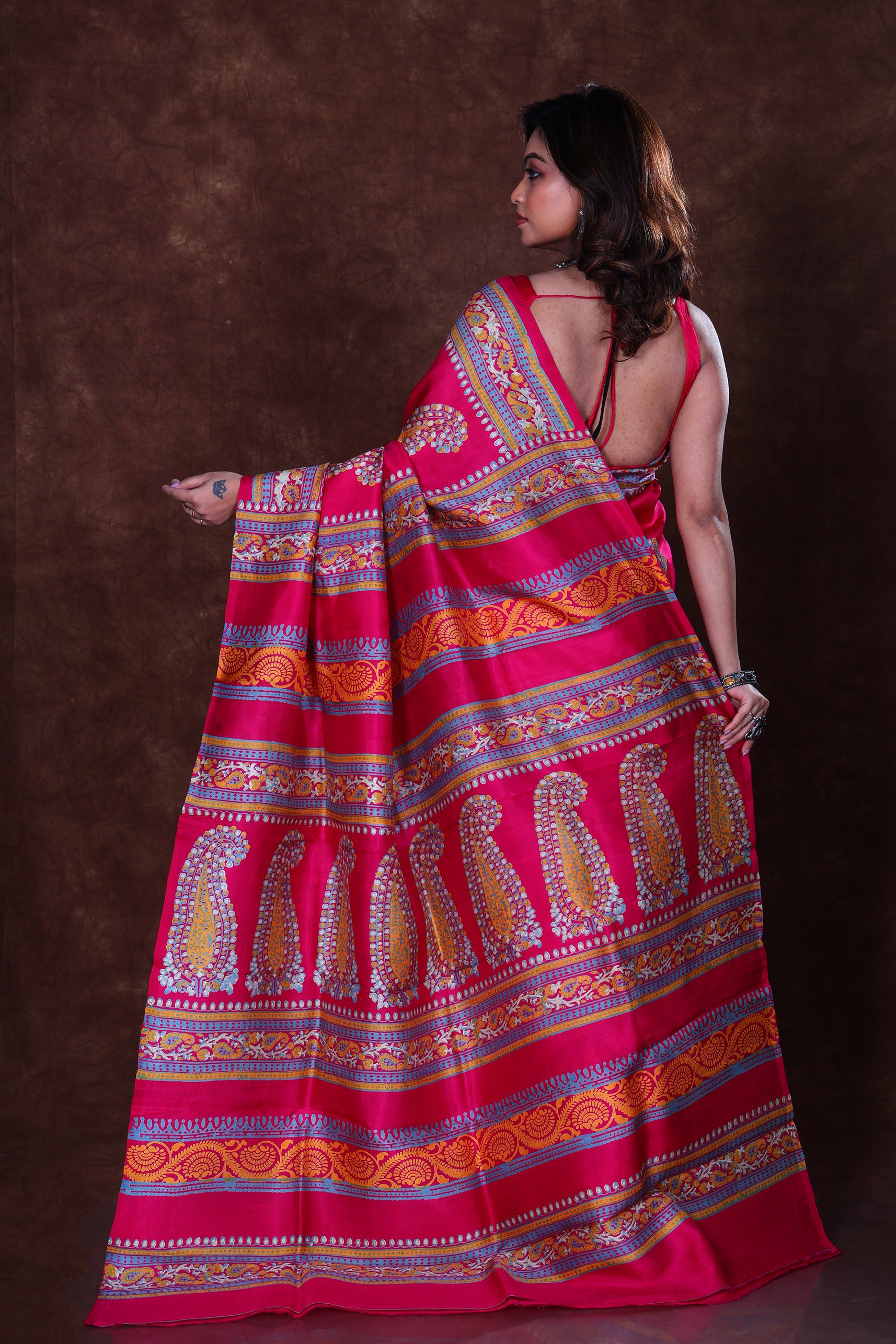 Katan Silk Block Print