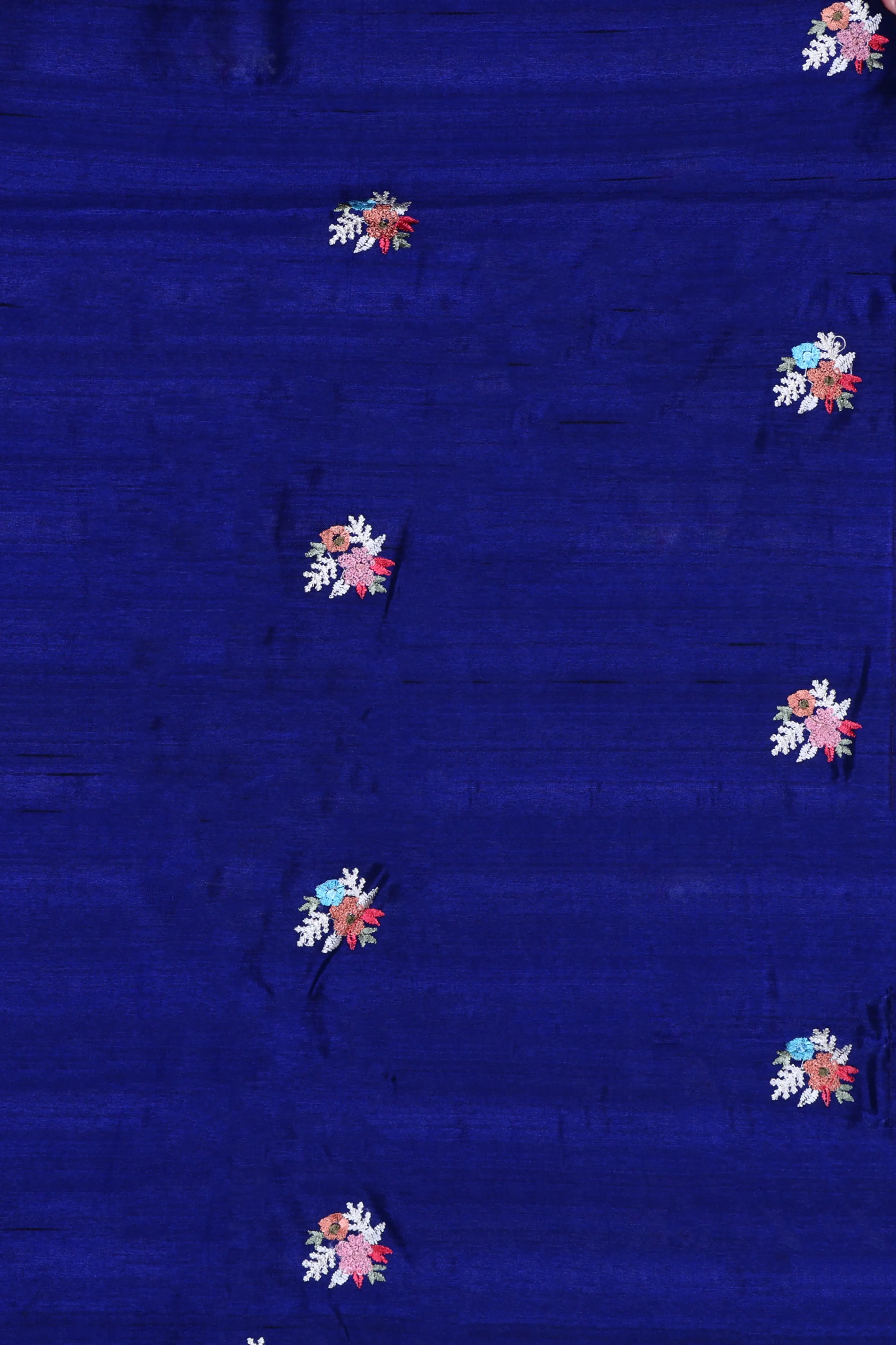 Semi Tussar Embroidery