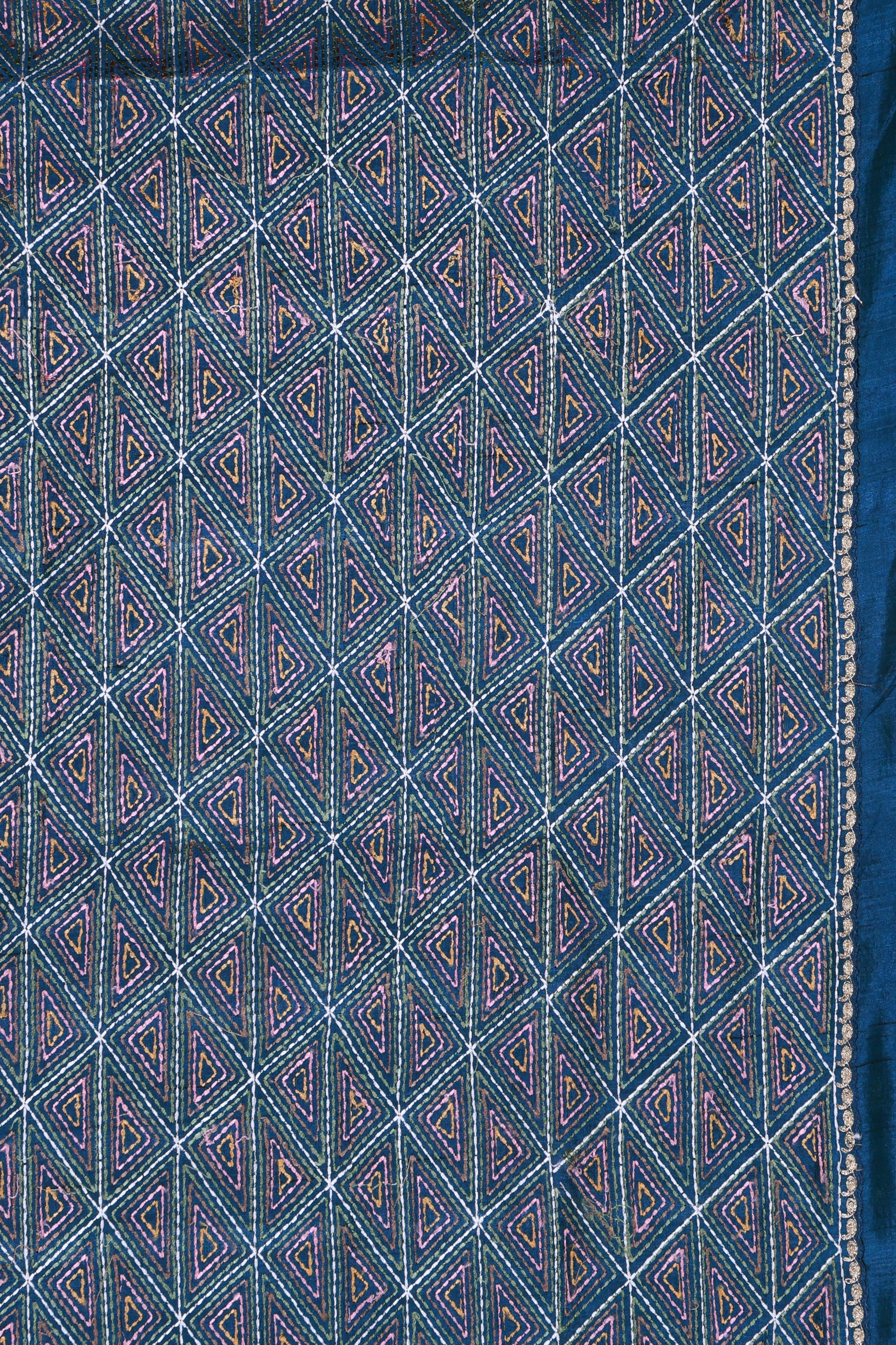 Semi Tussar Embroidery