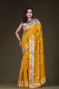 Semi Tussar Embroidery