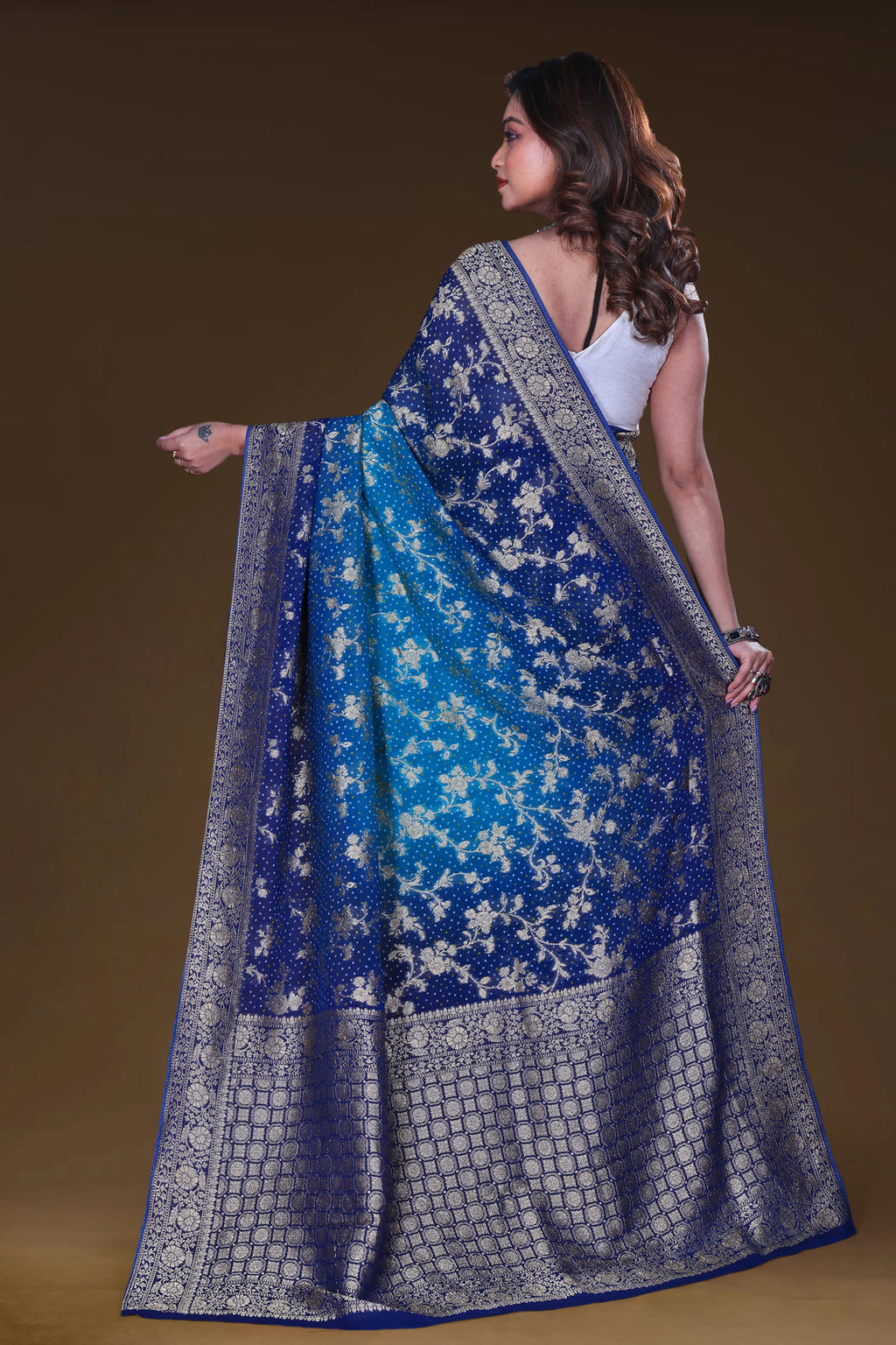 Semi Bandhej Khaddi