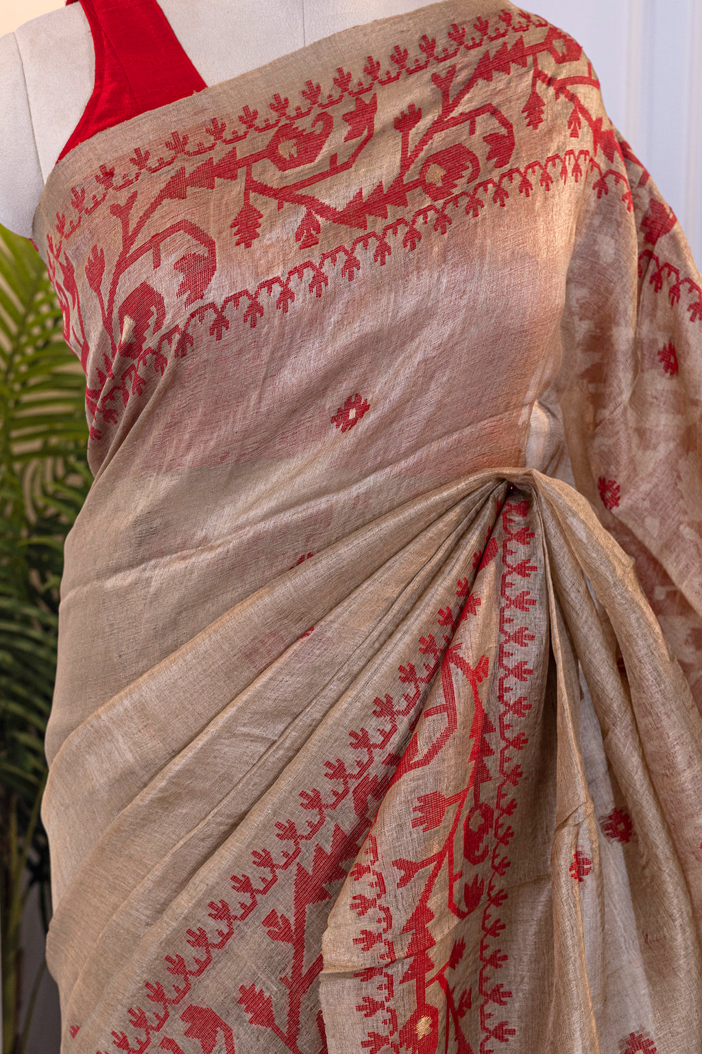 Tussar Jamdani