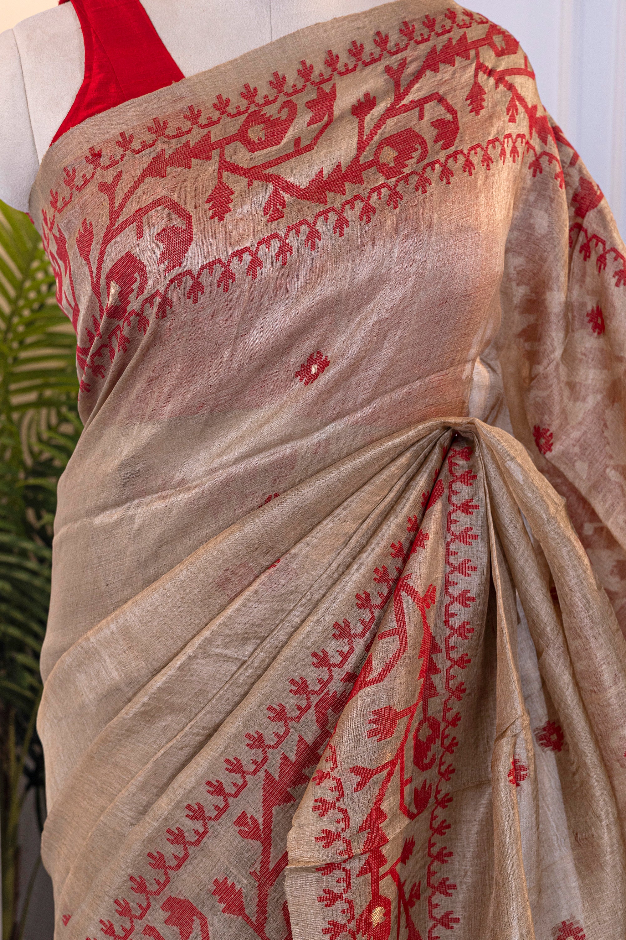 Tussar Jamdani