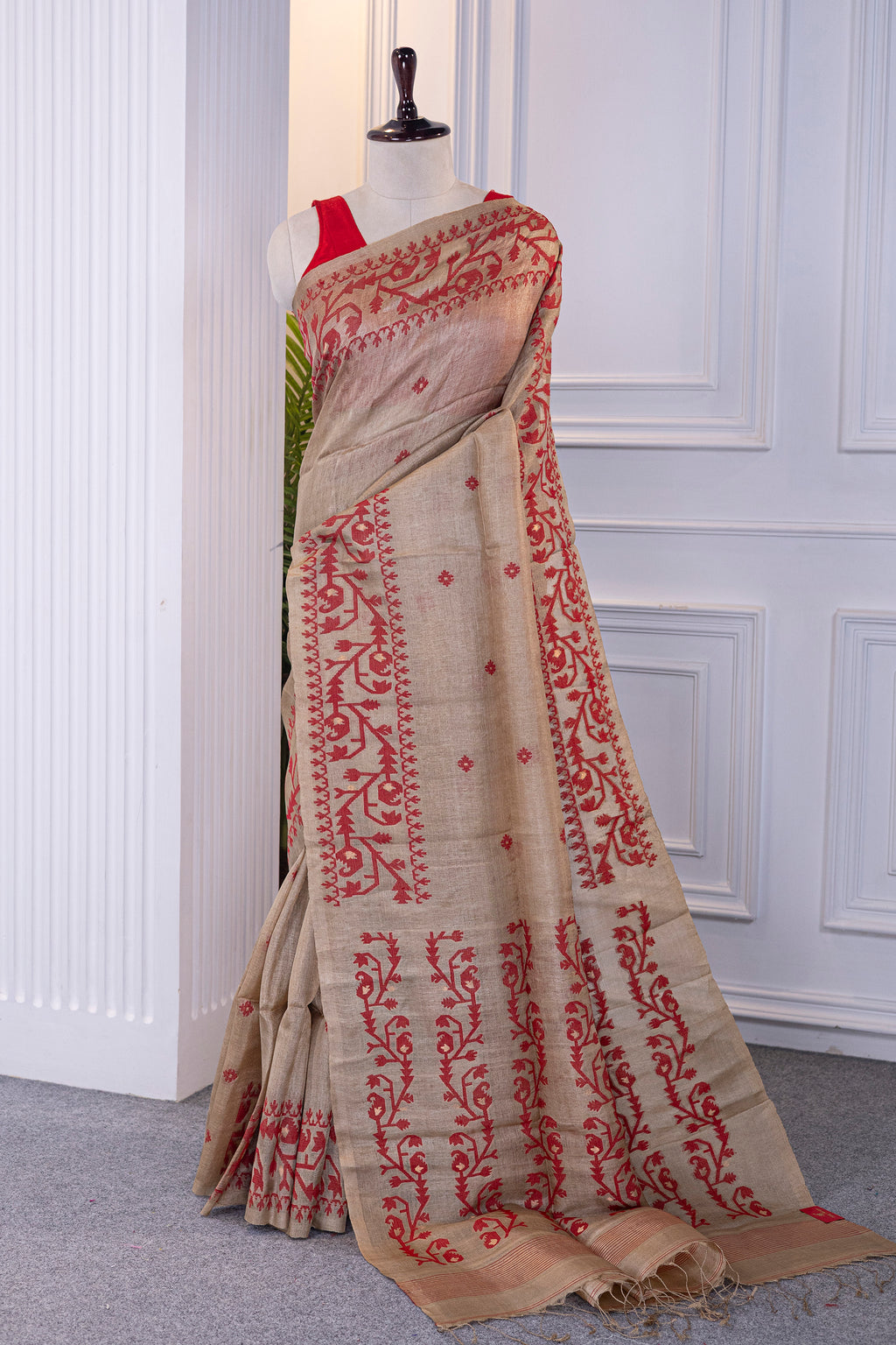 Tussar Jamdani
