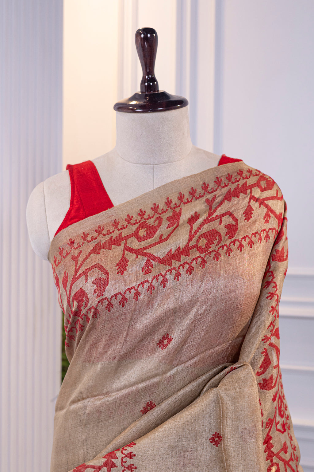 Tussar Jamdani