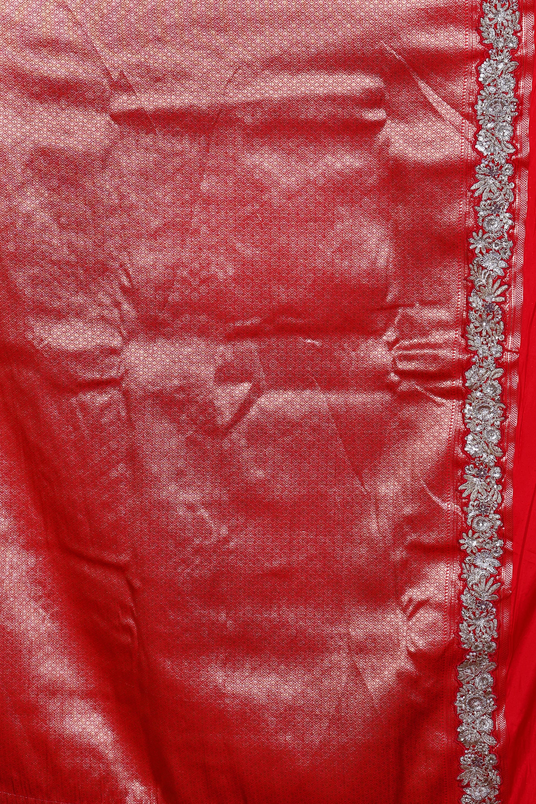 Exclusive Semi Katan With Designer Border