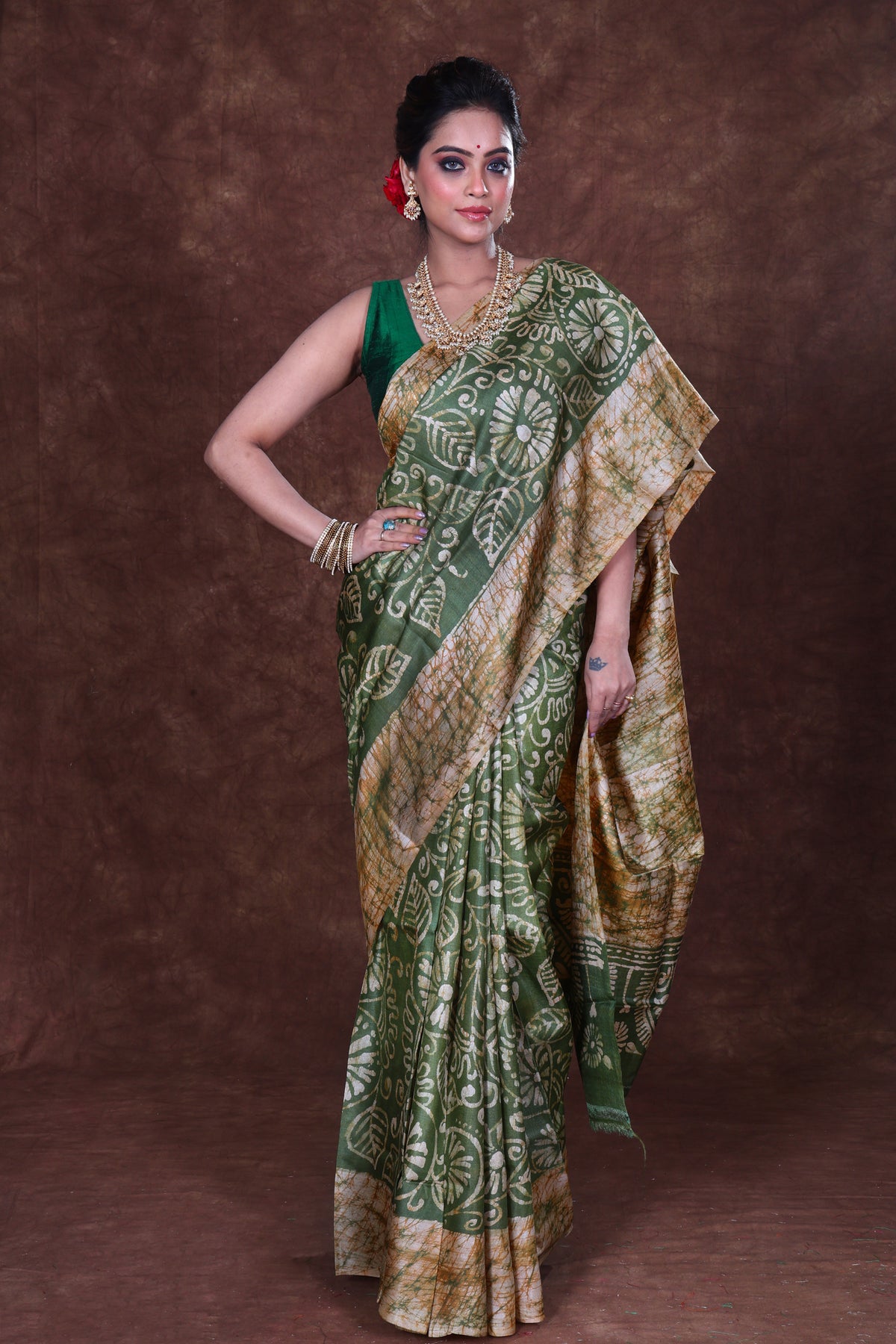 Tussar Hand Batik