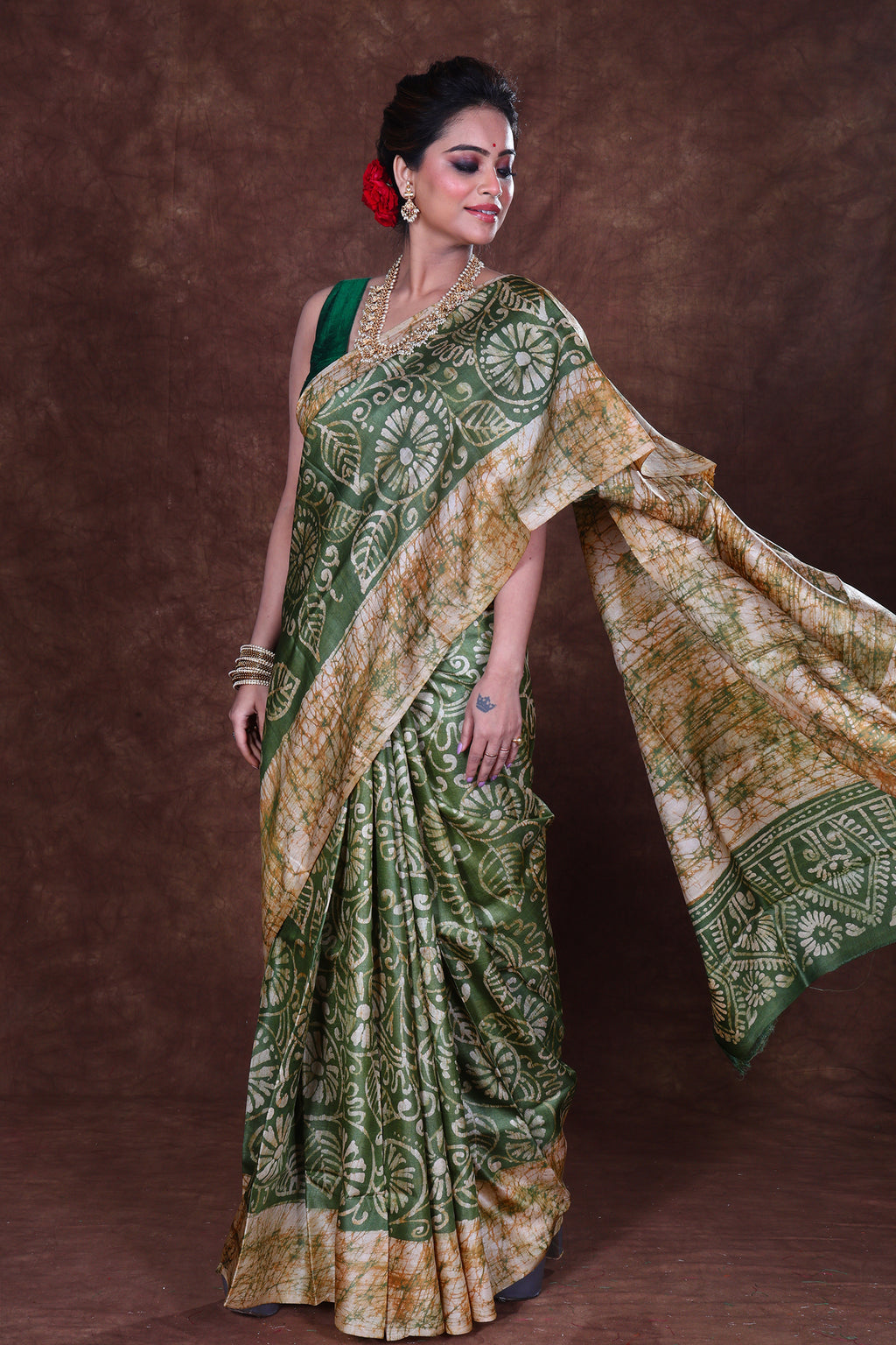 Tussar Hand Batik