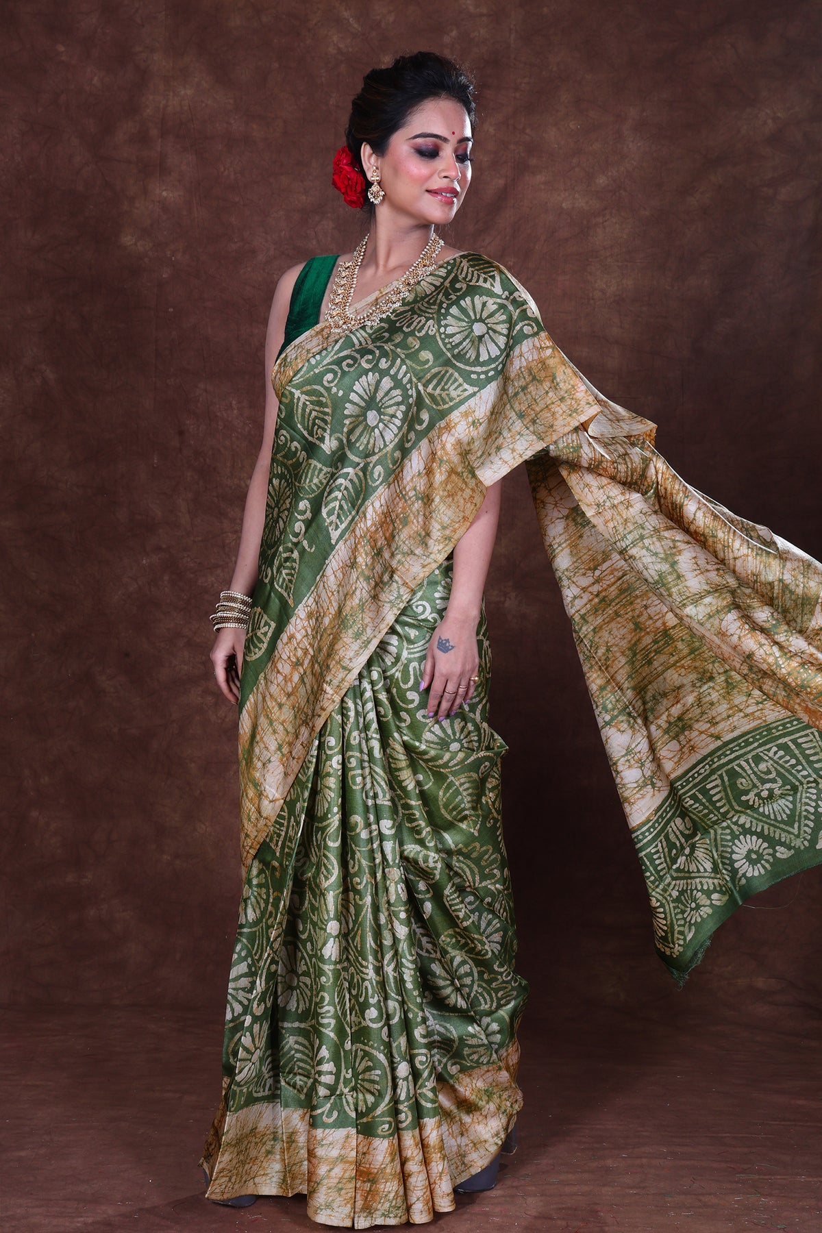 Tussar Hand Batik