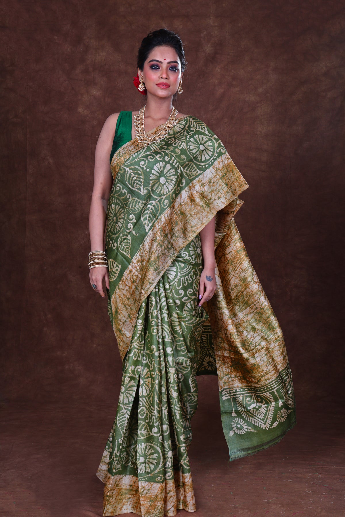 Tussar Hand Batik