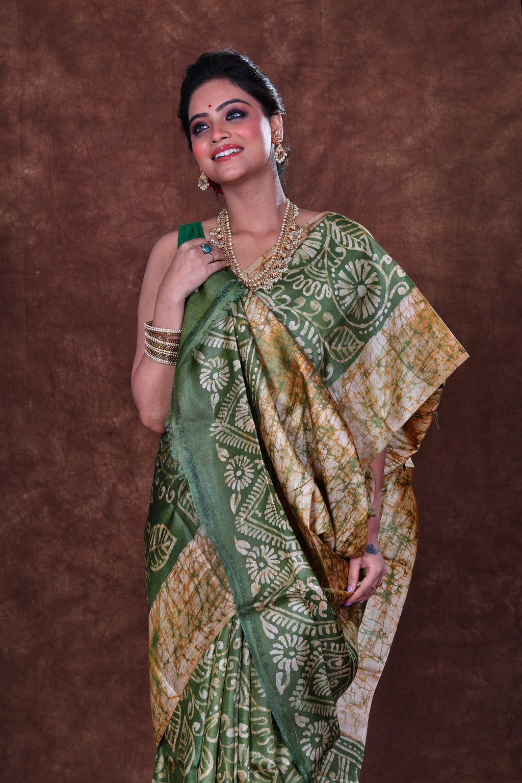 Tussar Hand Batik