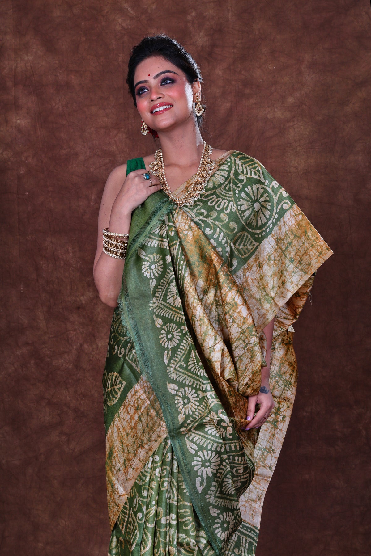 Tussar Hand Batik