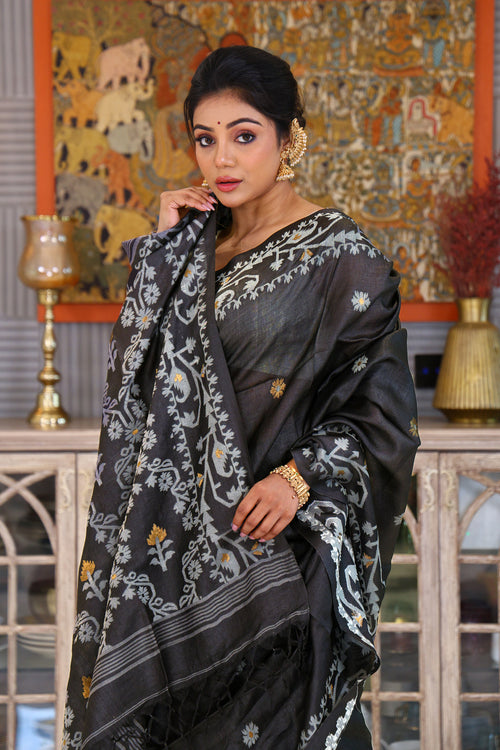 Tussar Jamdani