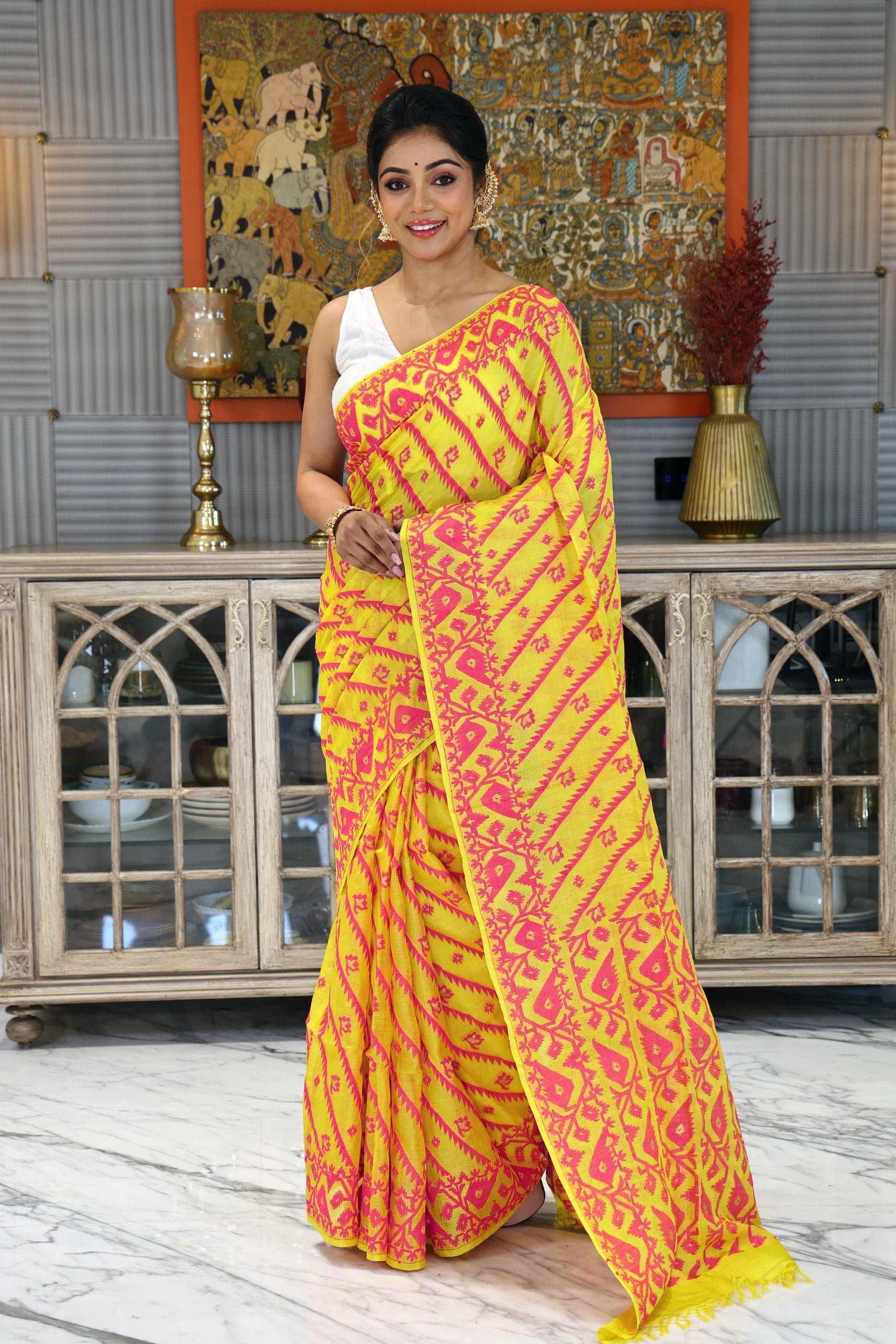 Tussar Jamdani